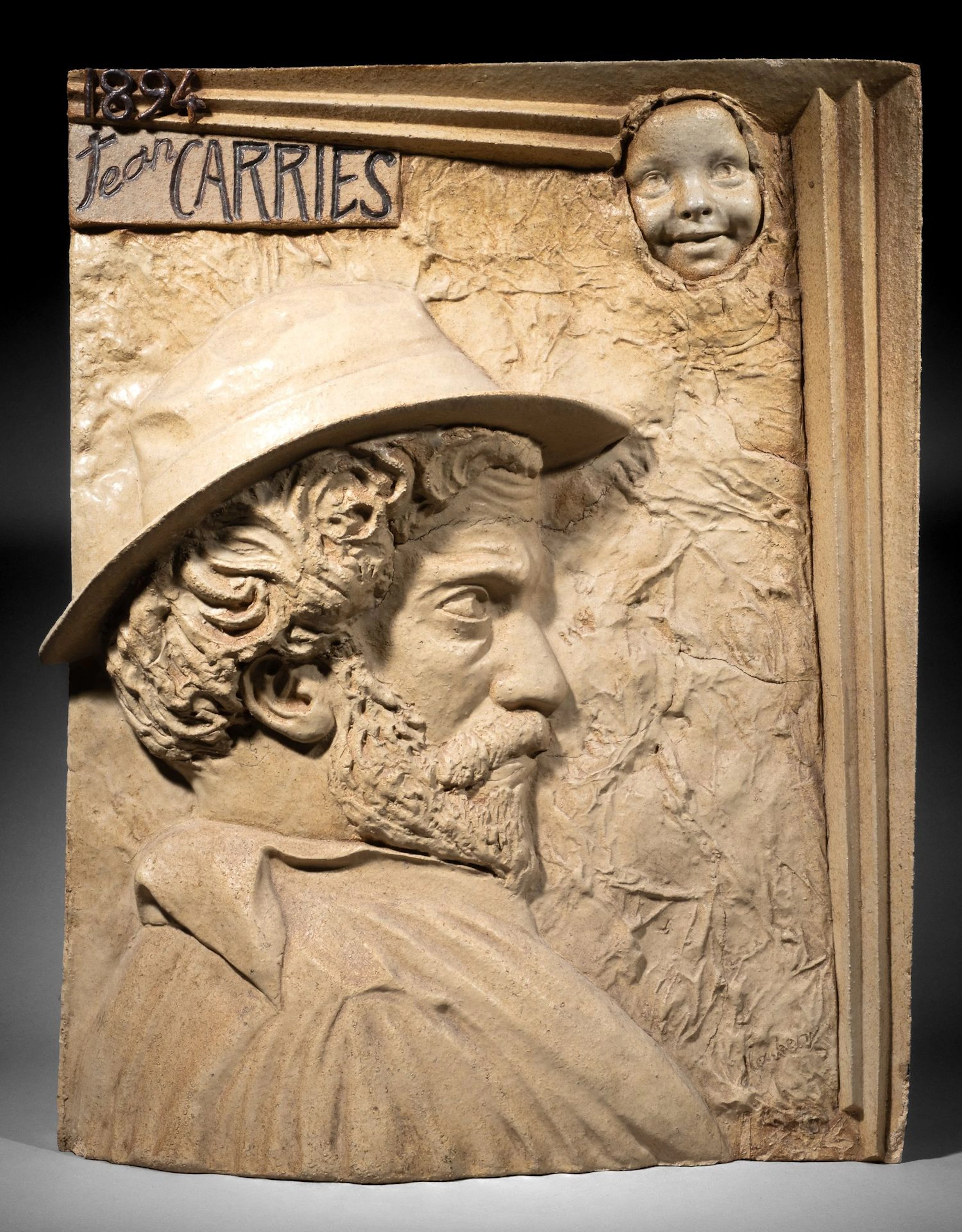 Jacques LACHENY (1937–2025) Tribute to Jean Carriès Glazed s - Lot 158