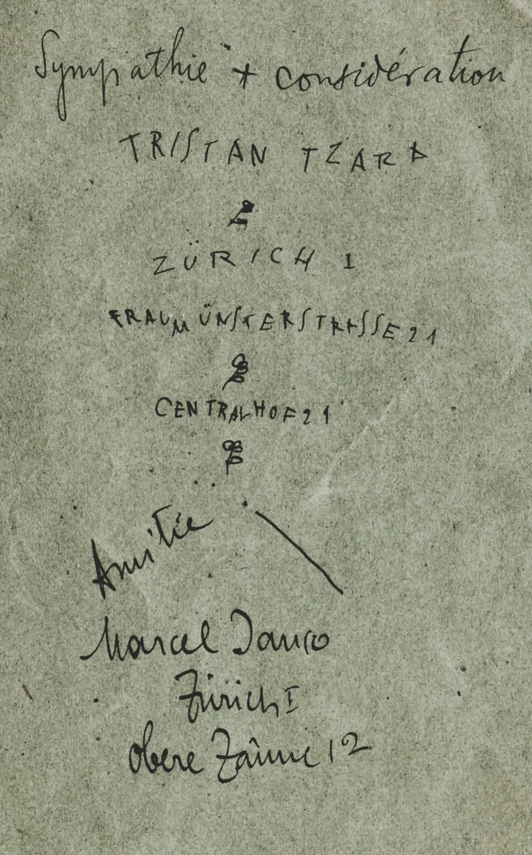 SWITZERLAND TZARA, Tristan. THE FIRST CELESTIAL ADVENTURE OF - Lot 5