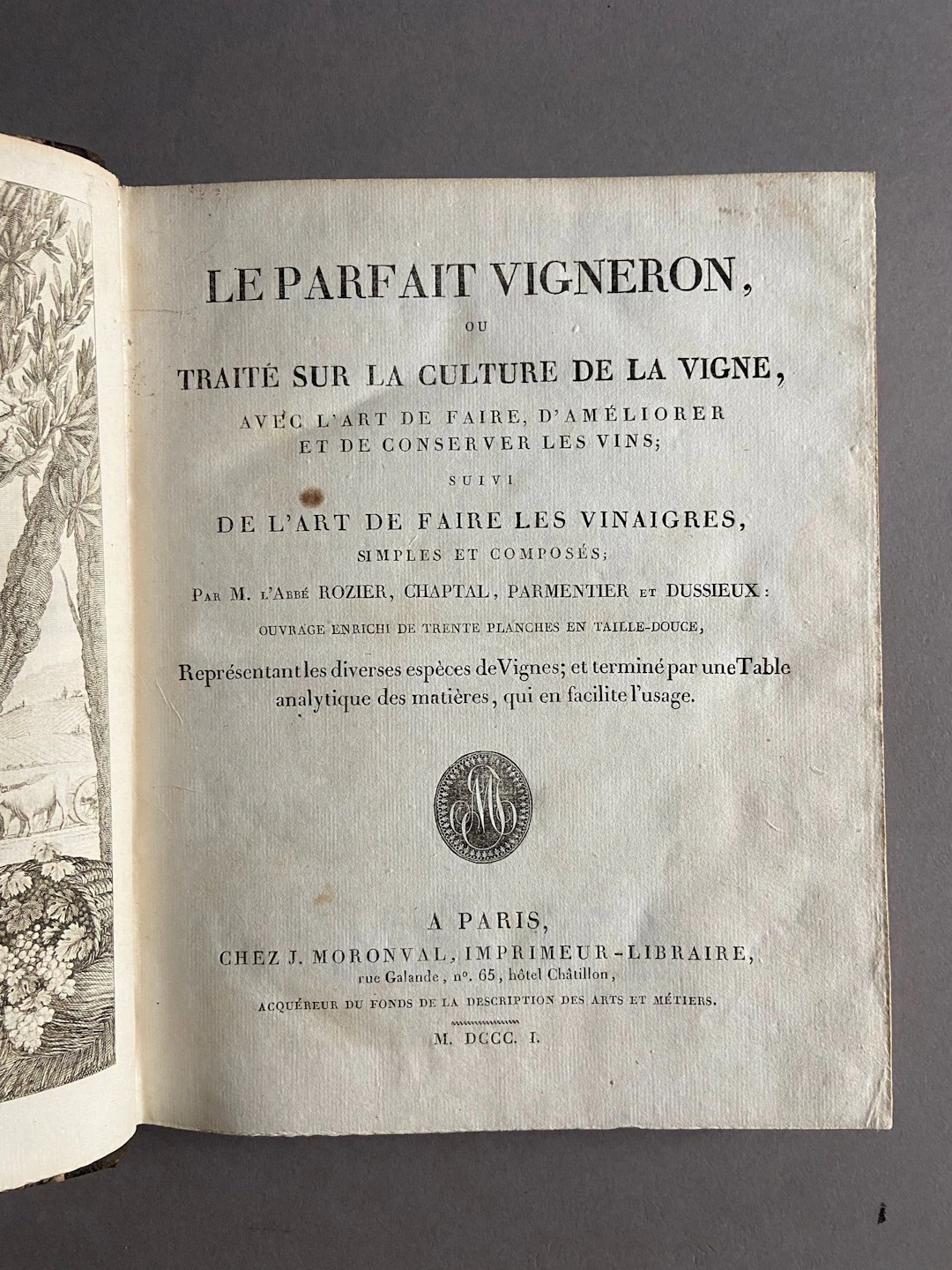 ROZIER (the abbot), CHAPTAL, PARMENTIER, and DUSSIEUX. *The - Lot 157