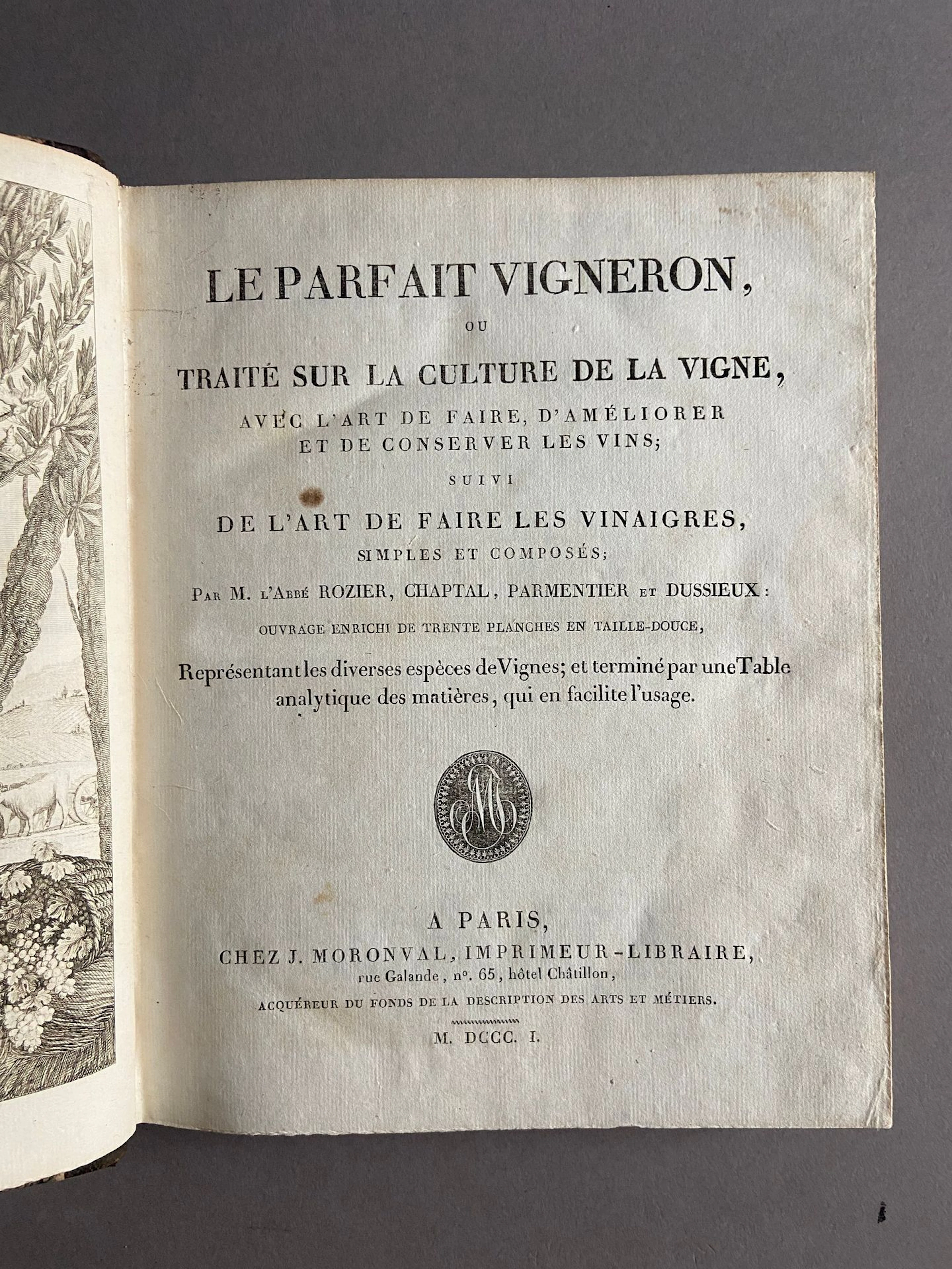 ROZIER (the abbot), CHAPTAL, PARMENTIER, and DUSSIEUX. *The - Lot 157