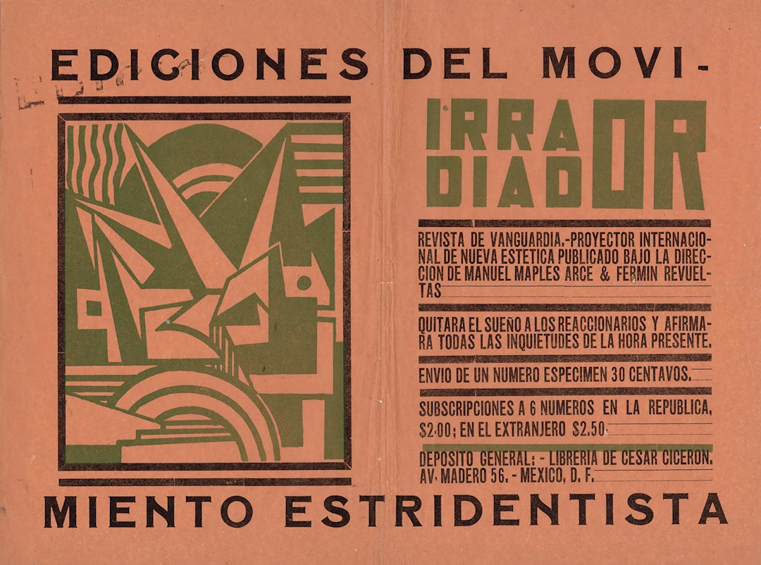 MEXICO [POSTER for the MAGAZINE]. IRRADIADOR. Mexico City, N - Lot 116