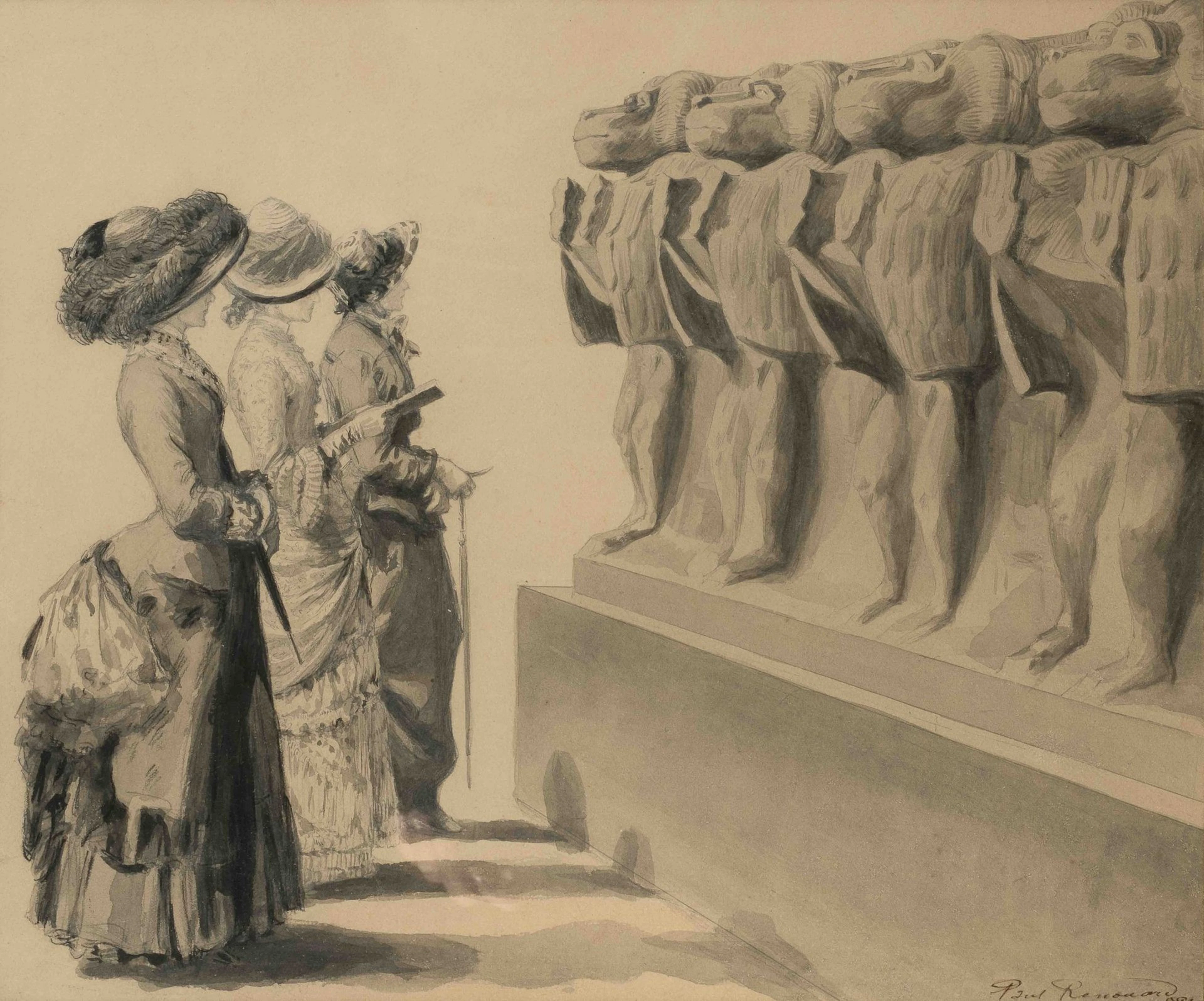 Paul RENOUARD (1845–1924) Visit to the Egyptian Galleries at - Lot 27