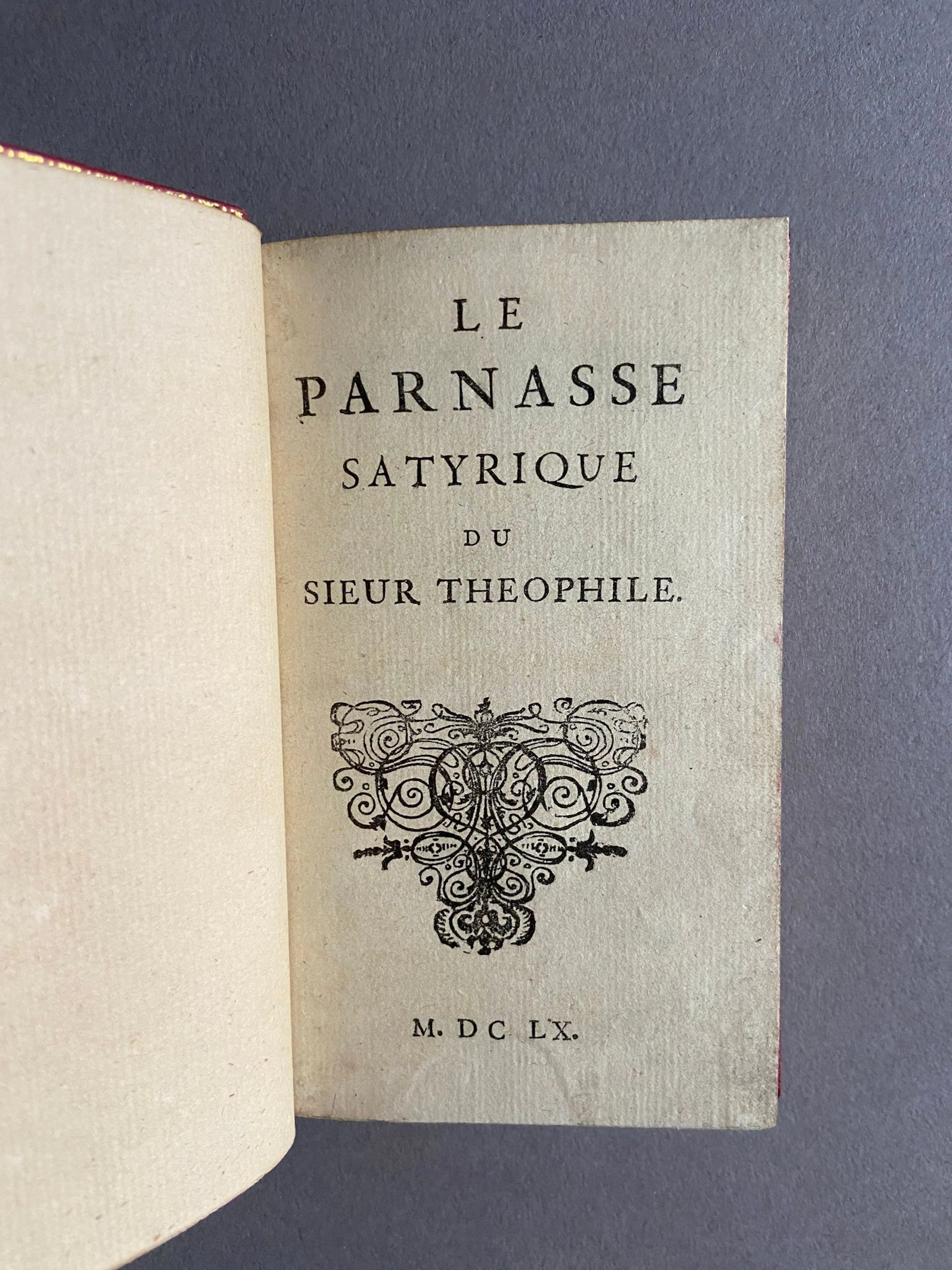VIAU (Théophile de). *Le Parnasse satyrique*. S.I. [Leiden], - Lot 173