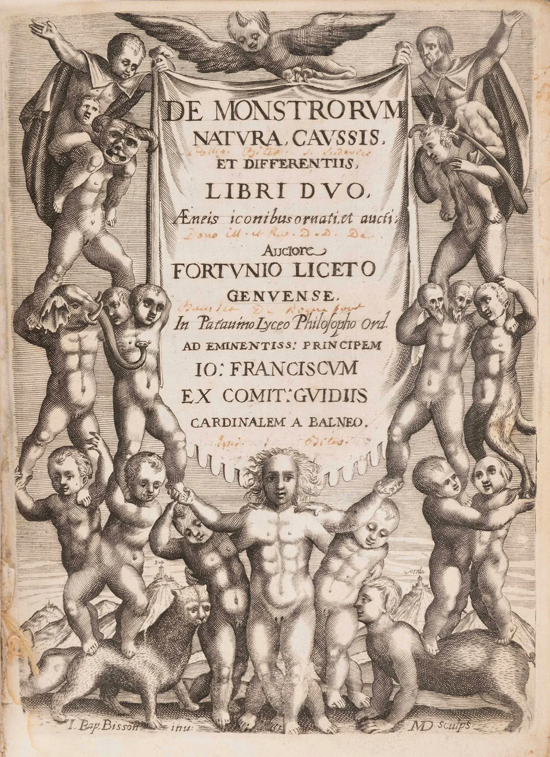 LICETI (Fortunio). Two Books on the Causes, Nature, and Diff - Lot 98