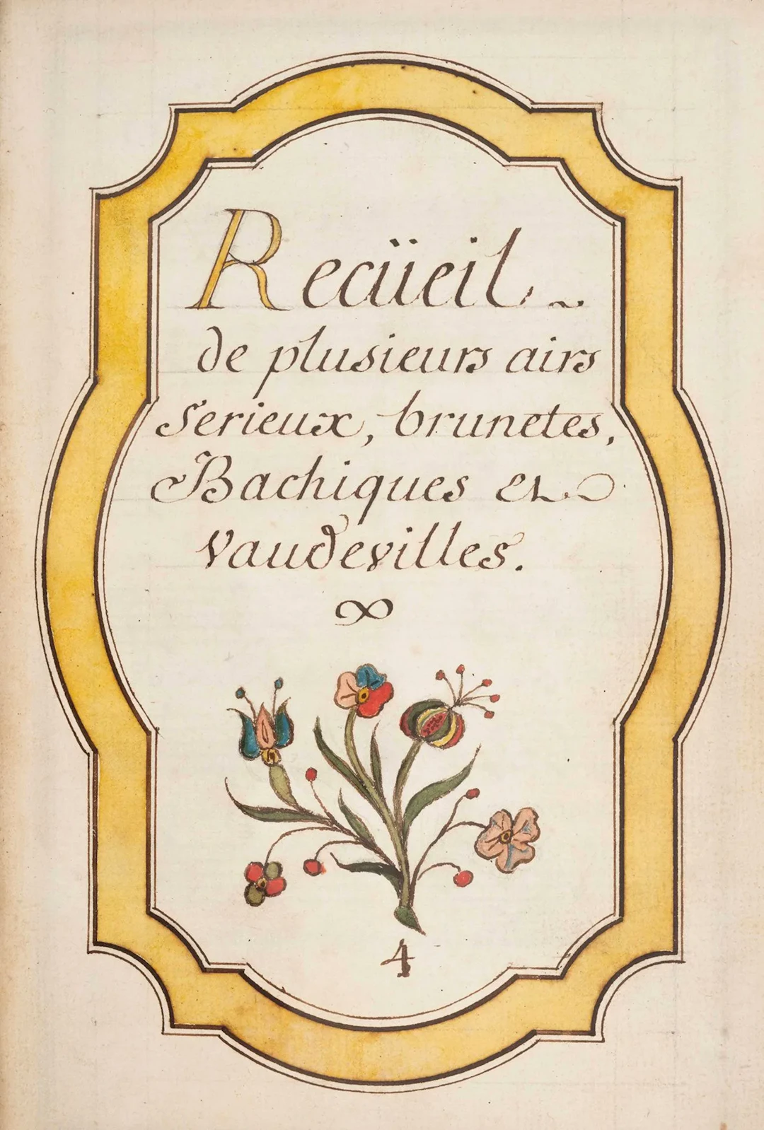 MANUSCRIPT. — Collection of Selected Airs. No place, no date - Lot 102
