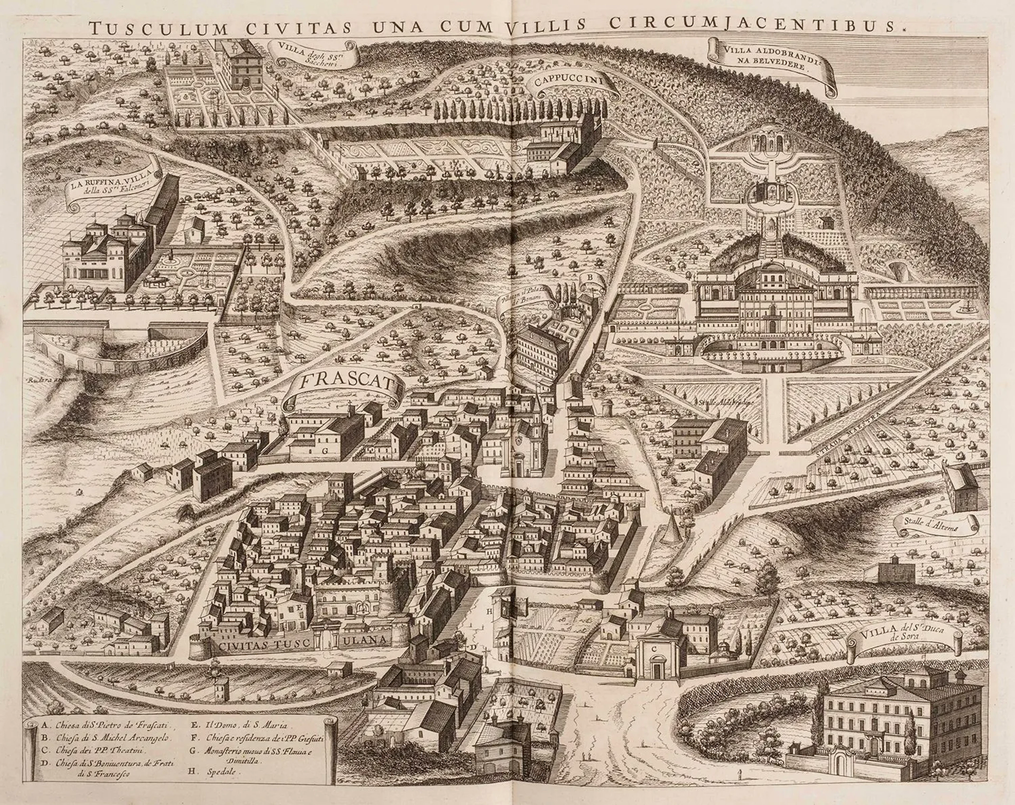KIRCHER (Athanasius). Latium. Amsterdam: Jean Jansson in Wae - Lot 86