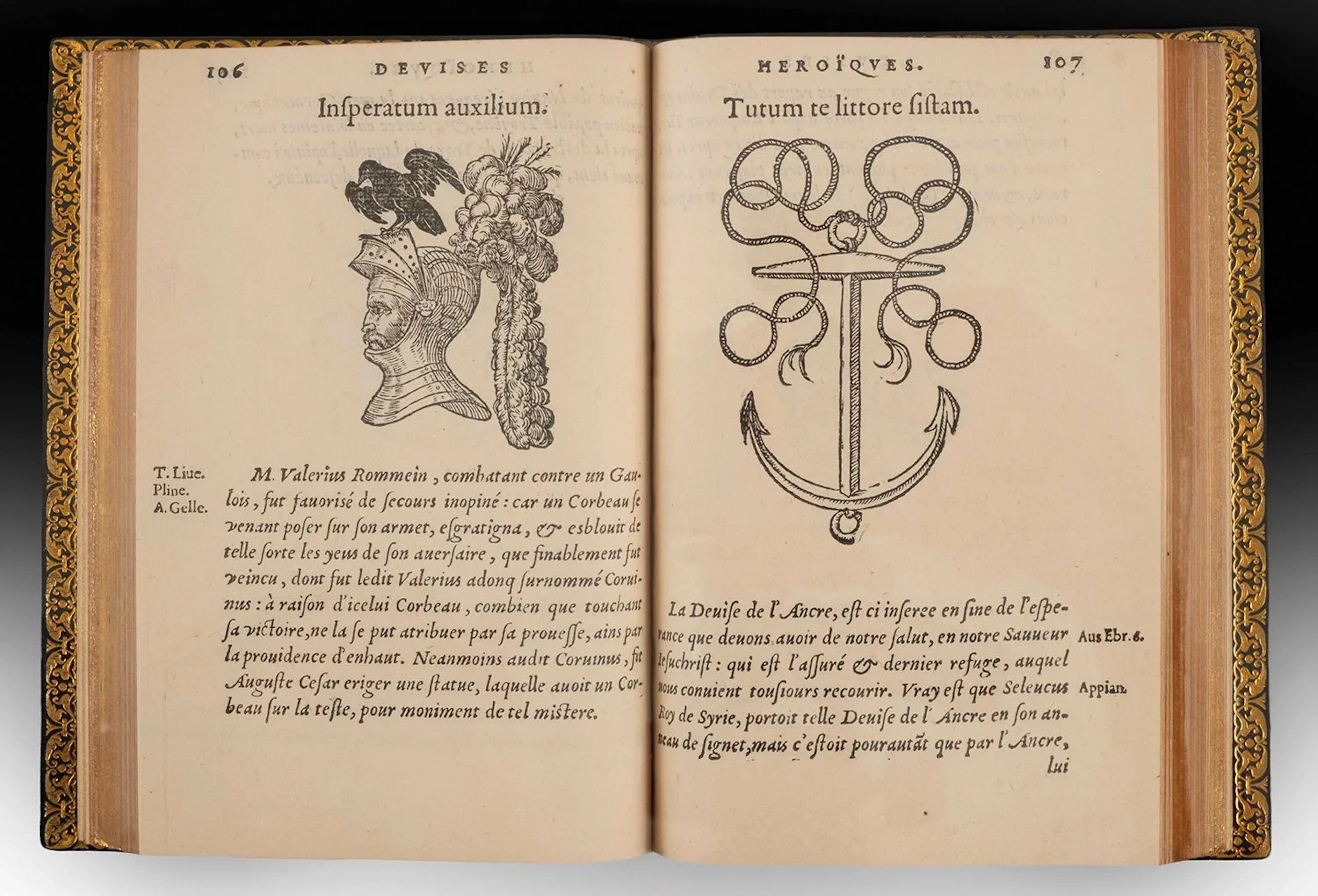 PARADIN (Claude). Heroic Emblems. Lyon, Jean de Tournes, 155 - Lot 132