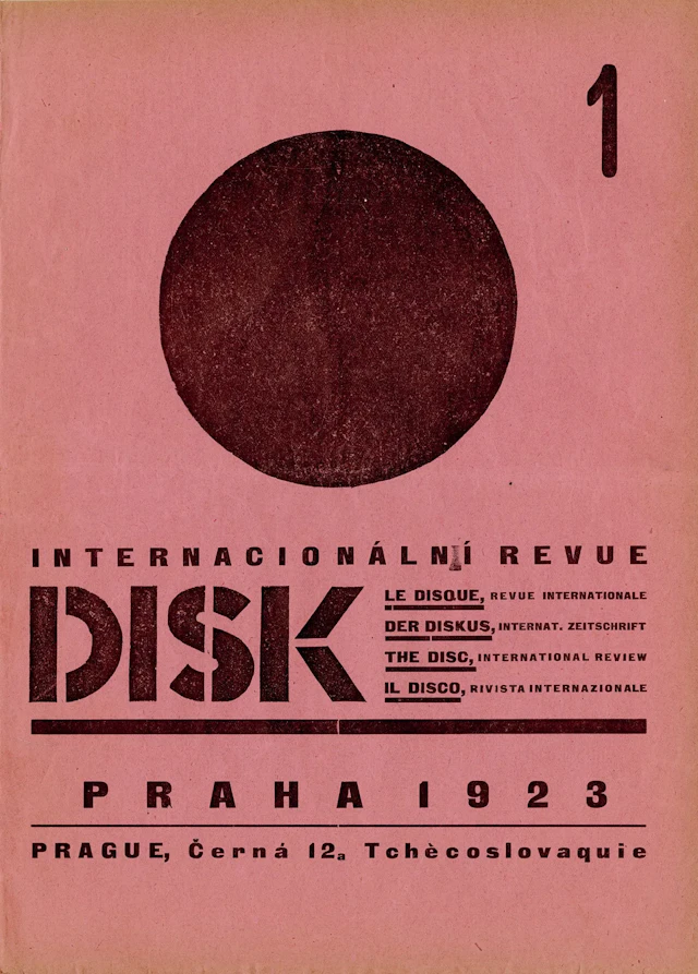 CZECHOSLOVAKIA [MAGAZINE]. DISK. Prague, No. 1/1923. 28.7 x - Lot 125