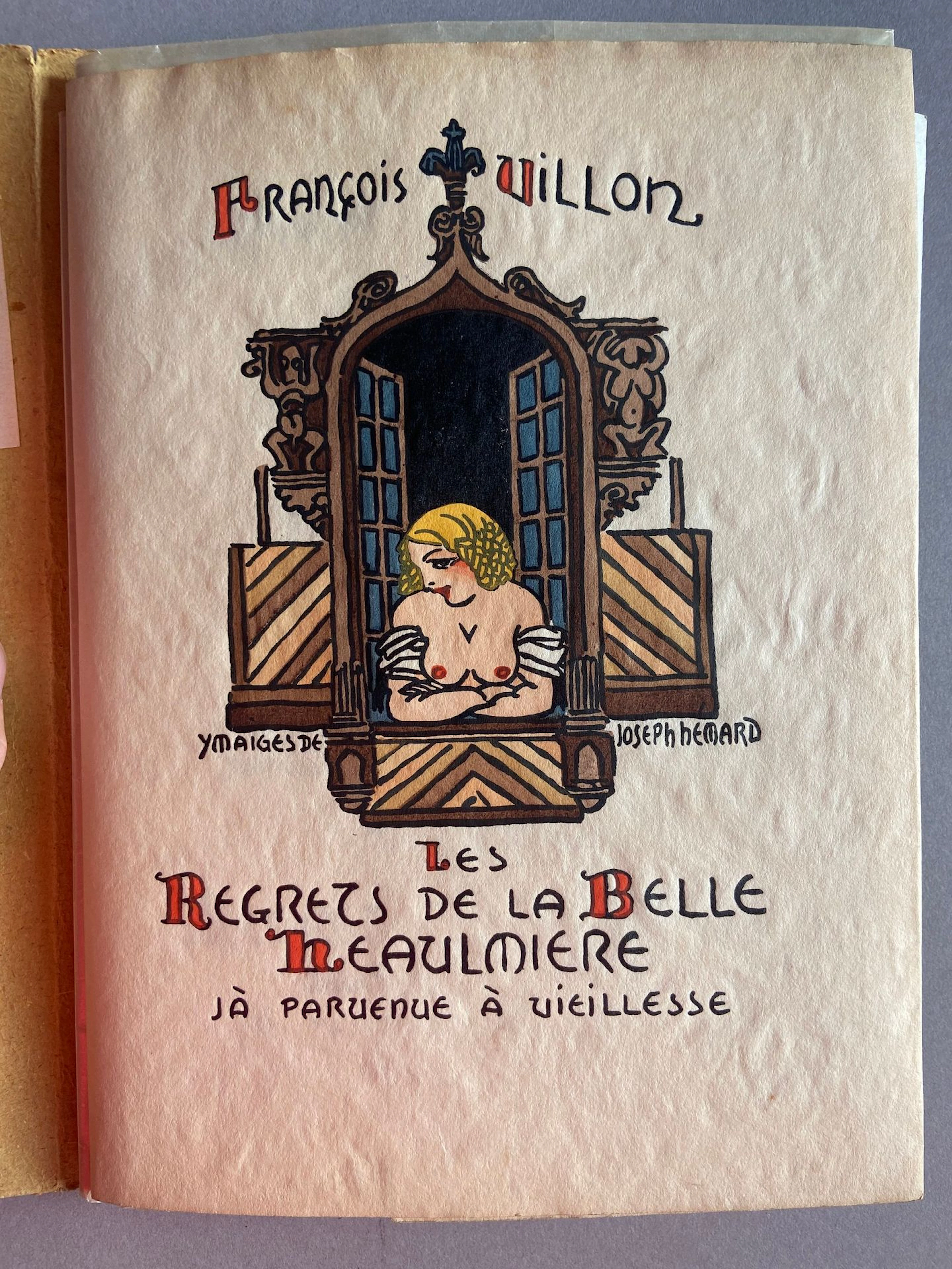 VILLON (François). *The Regrets of the Beautiful Heaulmière, - Lot 278