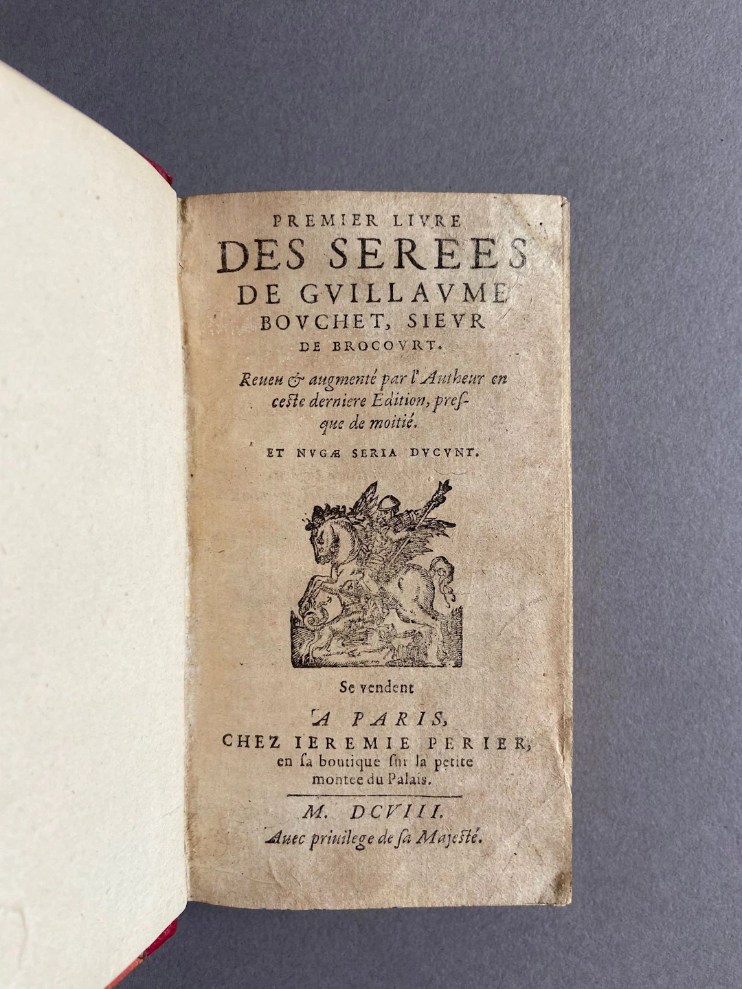 BOUCHET (Guillaume). First [- second; third] book of the *Se - Lot 37