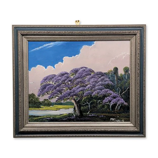 Mary Ann Carroll (American, 1940-2019) Florida Highwaymen Oil on Masonite