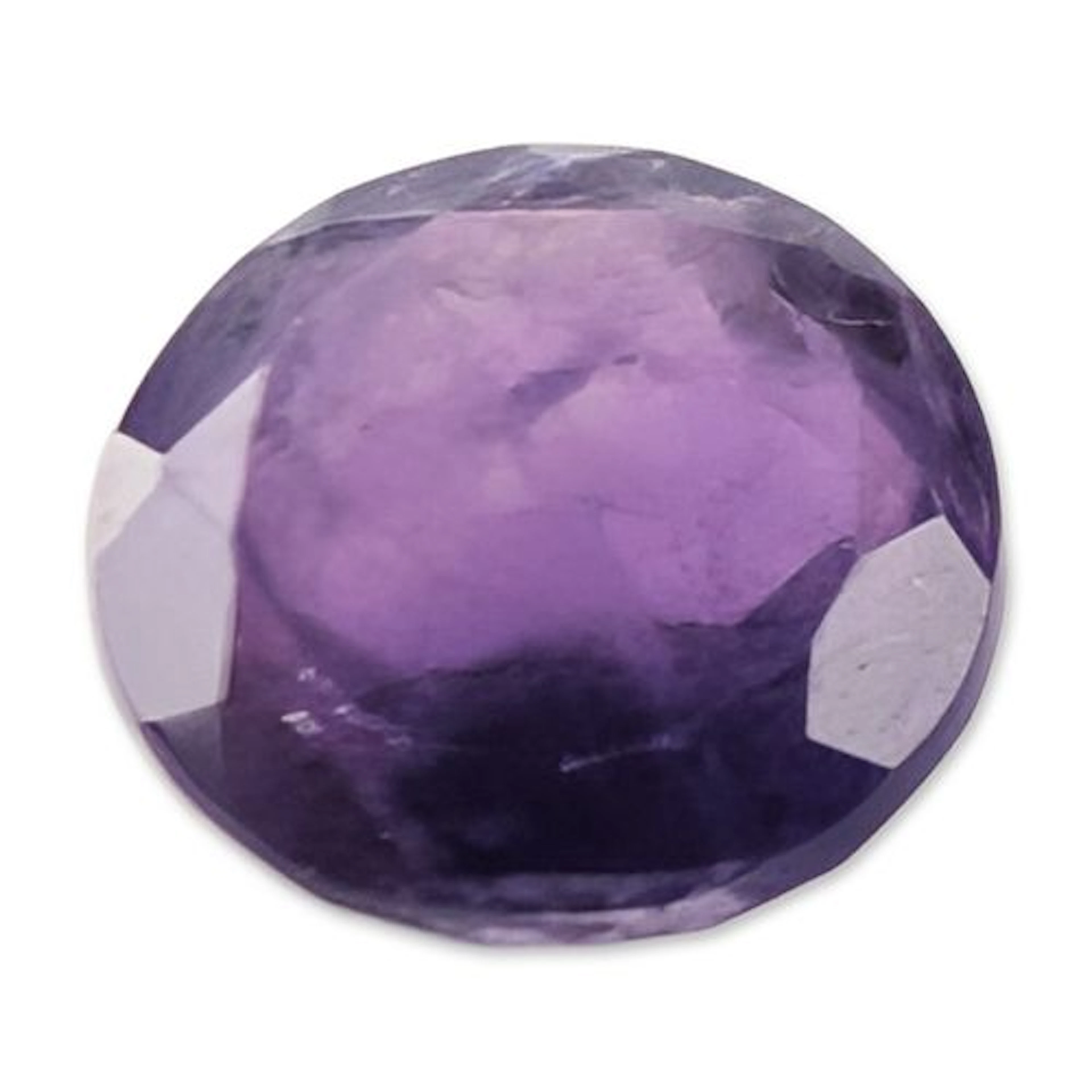 Oval Faceted Amethyst Gemstone