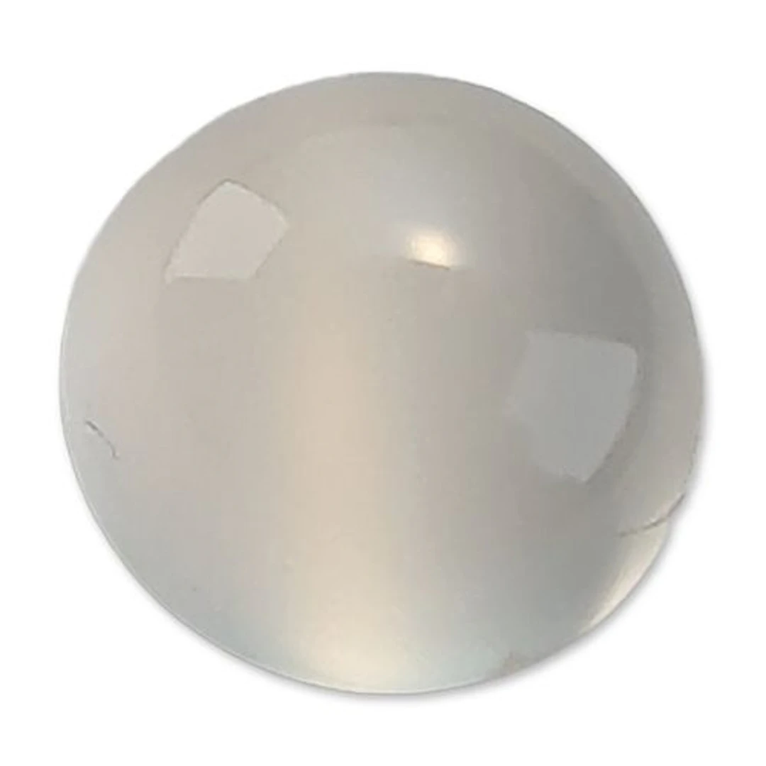 White Moonstone Round Cabochon Gemstone