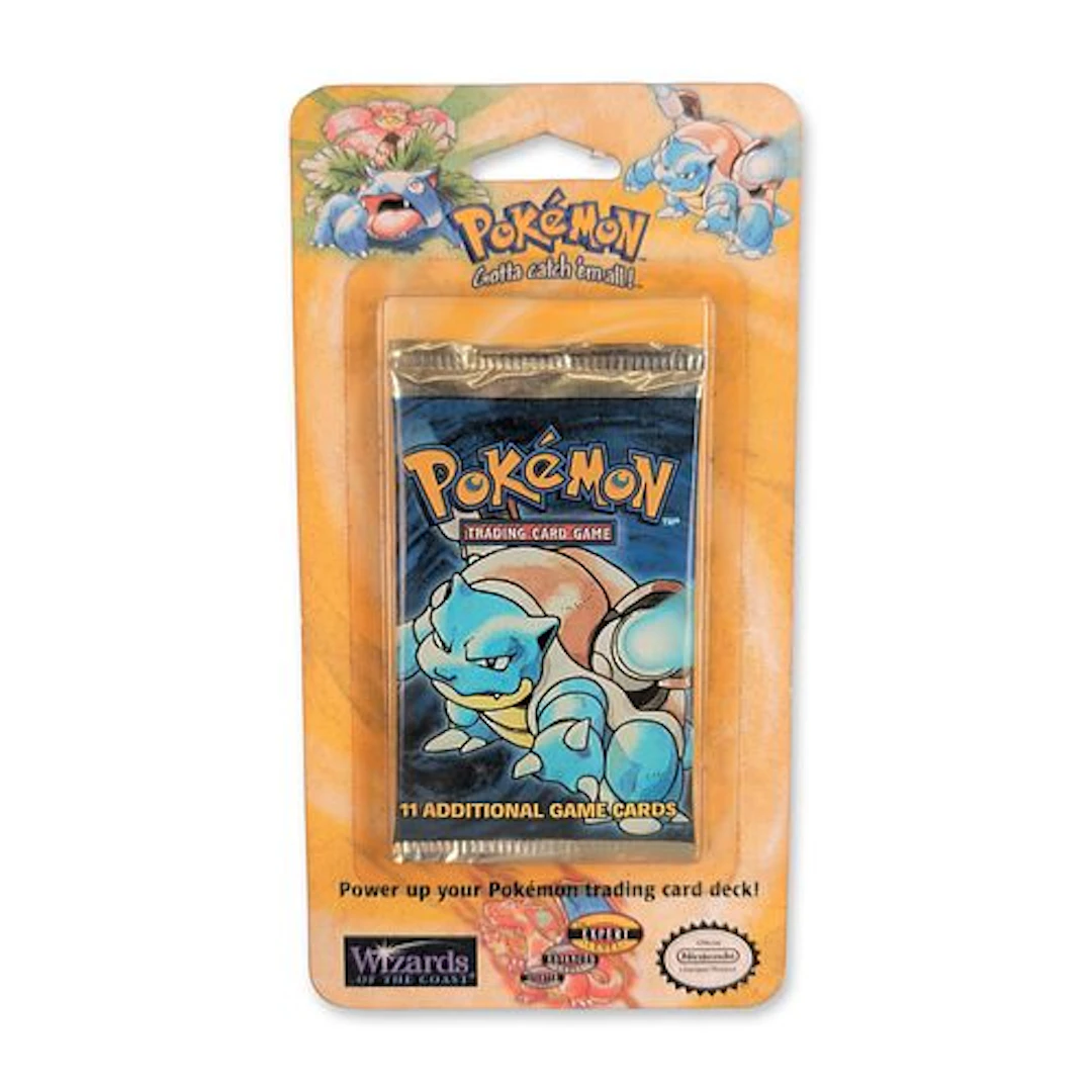 1999 Wizards of the Coast Pokemon Base Set Unlimited Blastoise Booster
