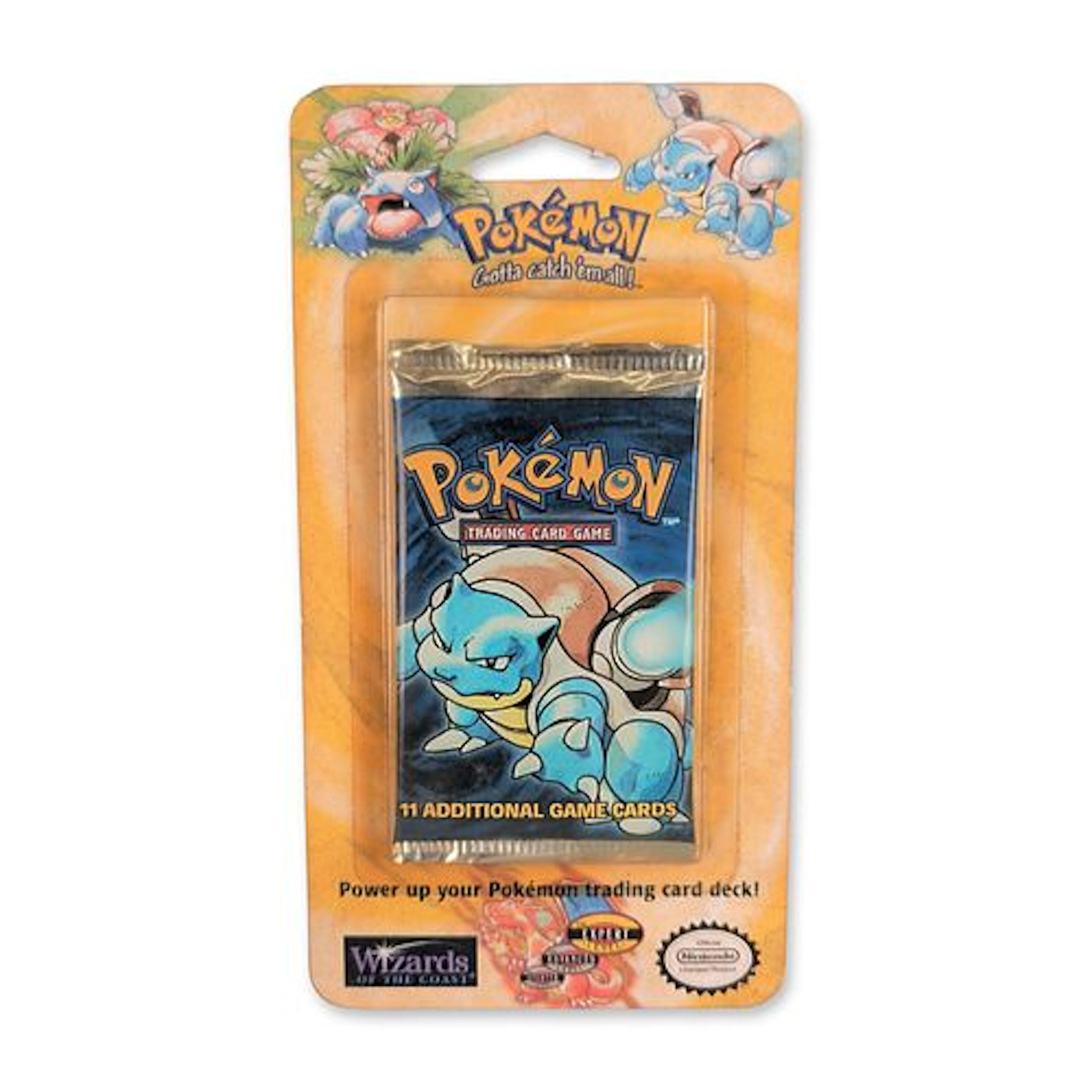 1999 Wizards of the Coast Pokemon Base Set Unlimited Blastoise Booster