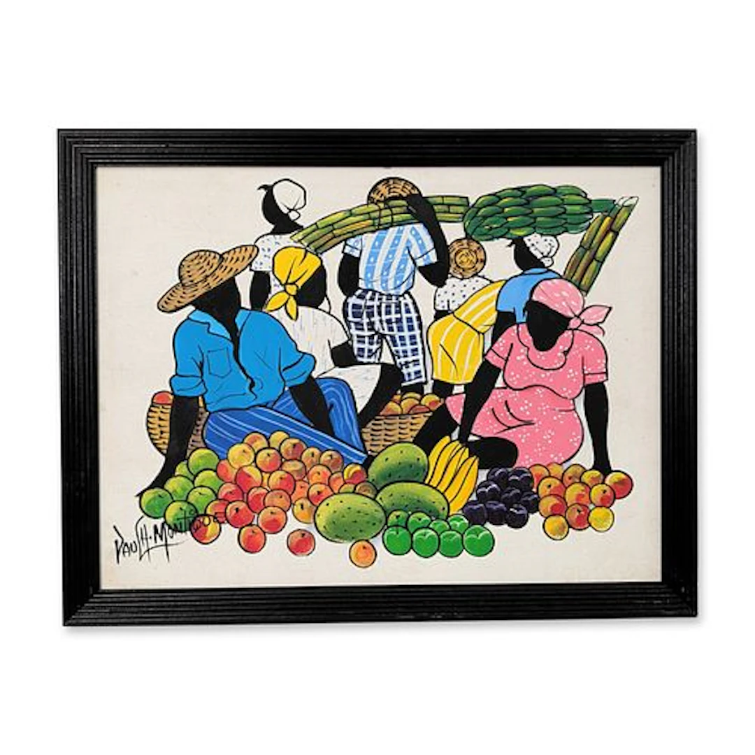 Paulin Henri Montique (Haitian, 20th-21st Century) Acrylic on Canvas