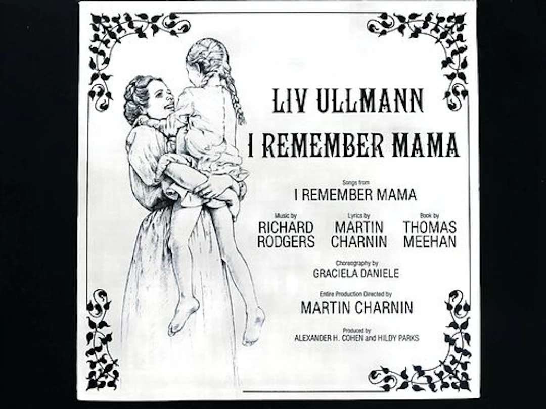 I Remember Mama 1979 Broadway Cast Promotional LP Record
