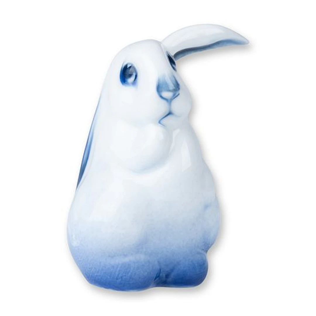 Royal Doulton Blue Flambe Figurine, Lop-Eared Rabbit - Small