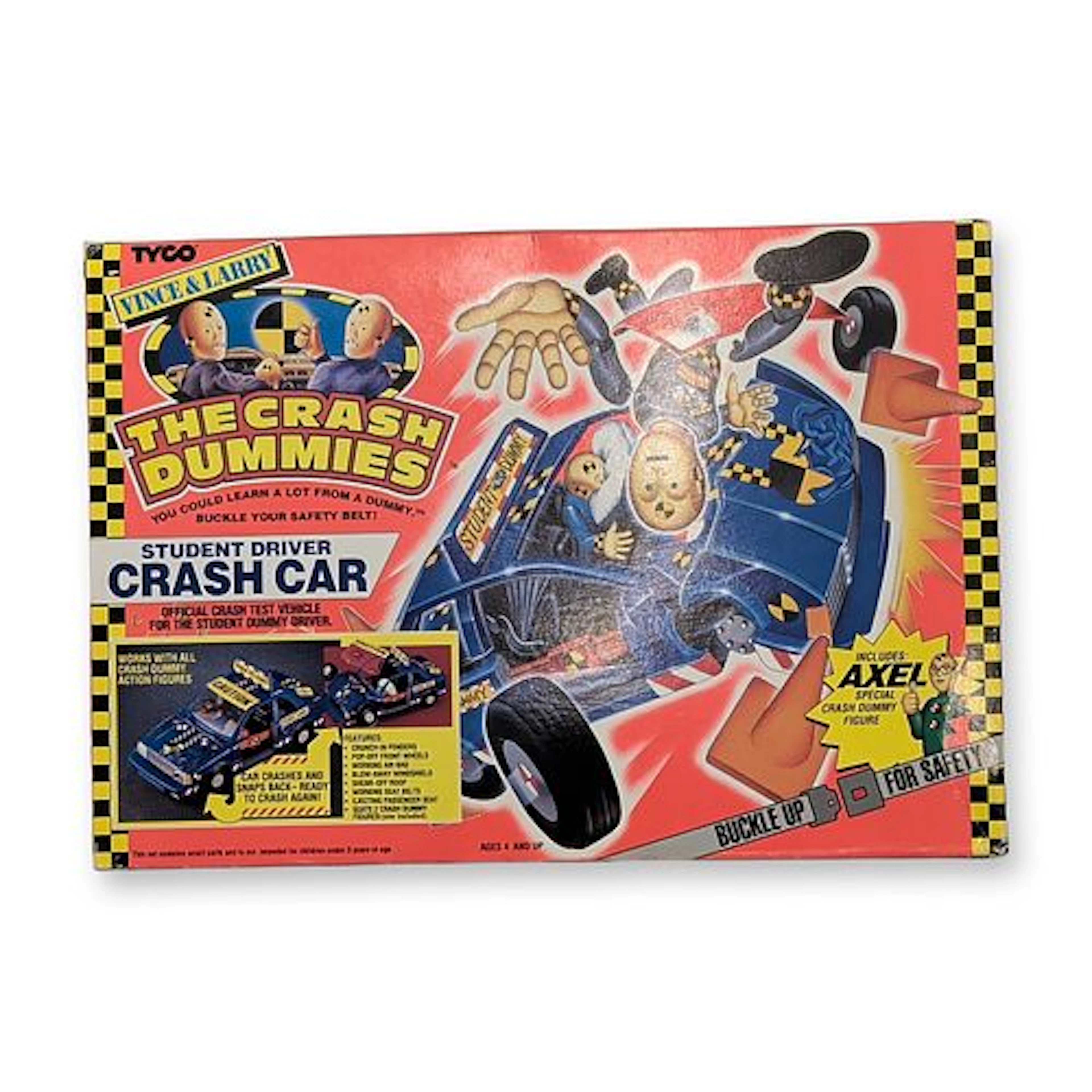 Tyco The Crash Dummies Student Driver Crash Car Playset