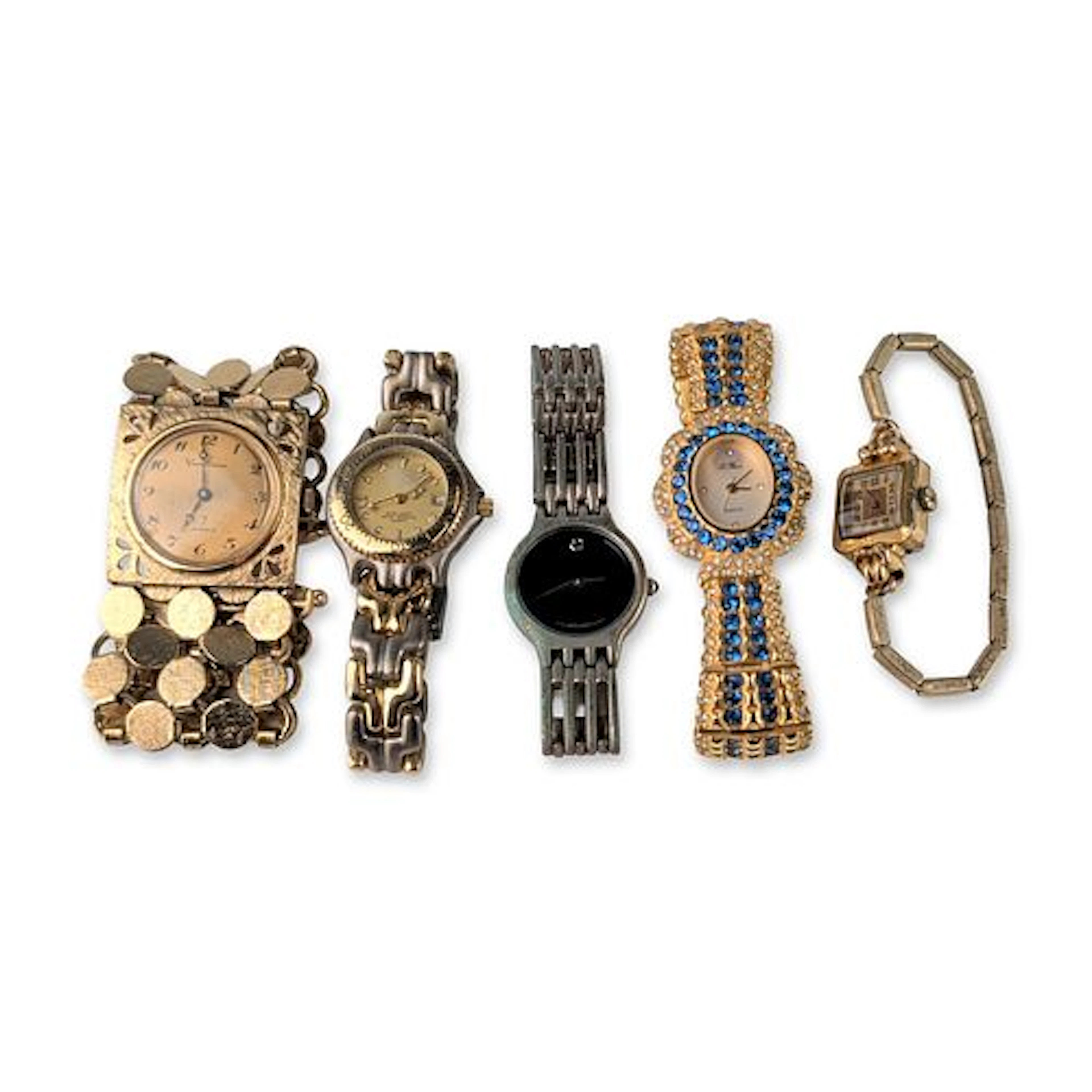 5pc Movado, Vendome, and Other Vintage Ladies Wristwatches