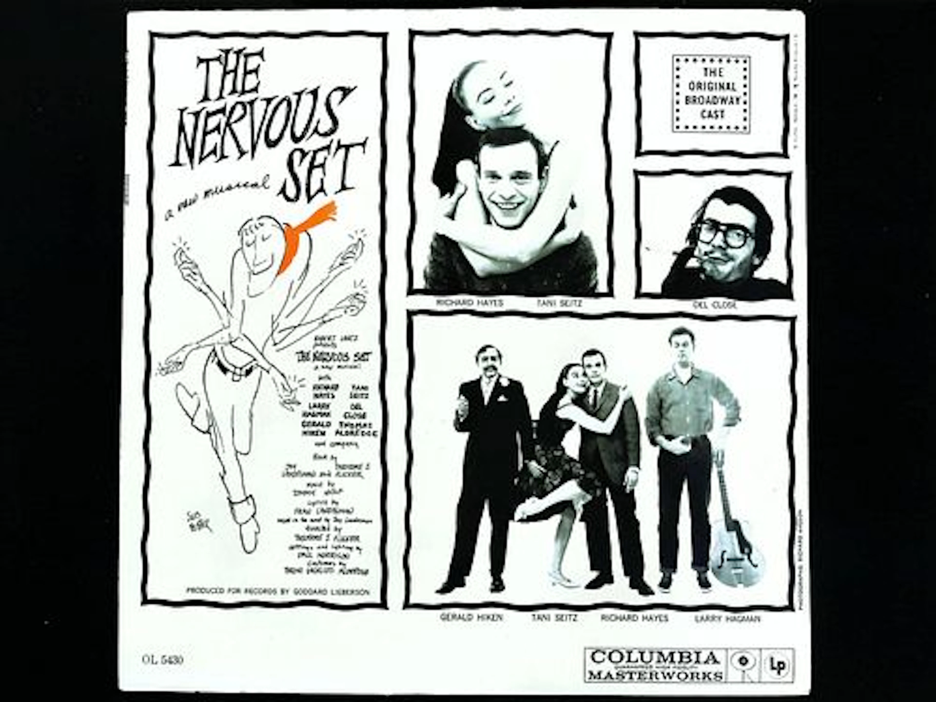 Nervous Set Broadway Cast Columbia Masterworks 1959 Promo Copy