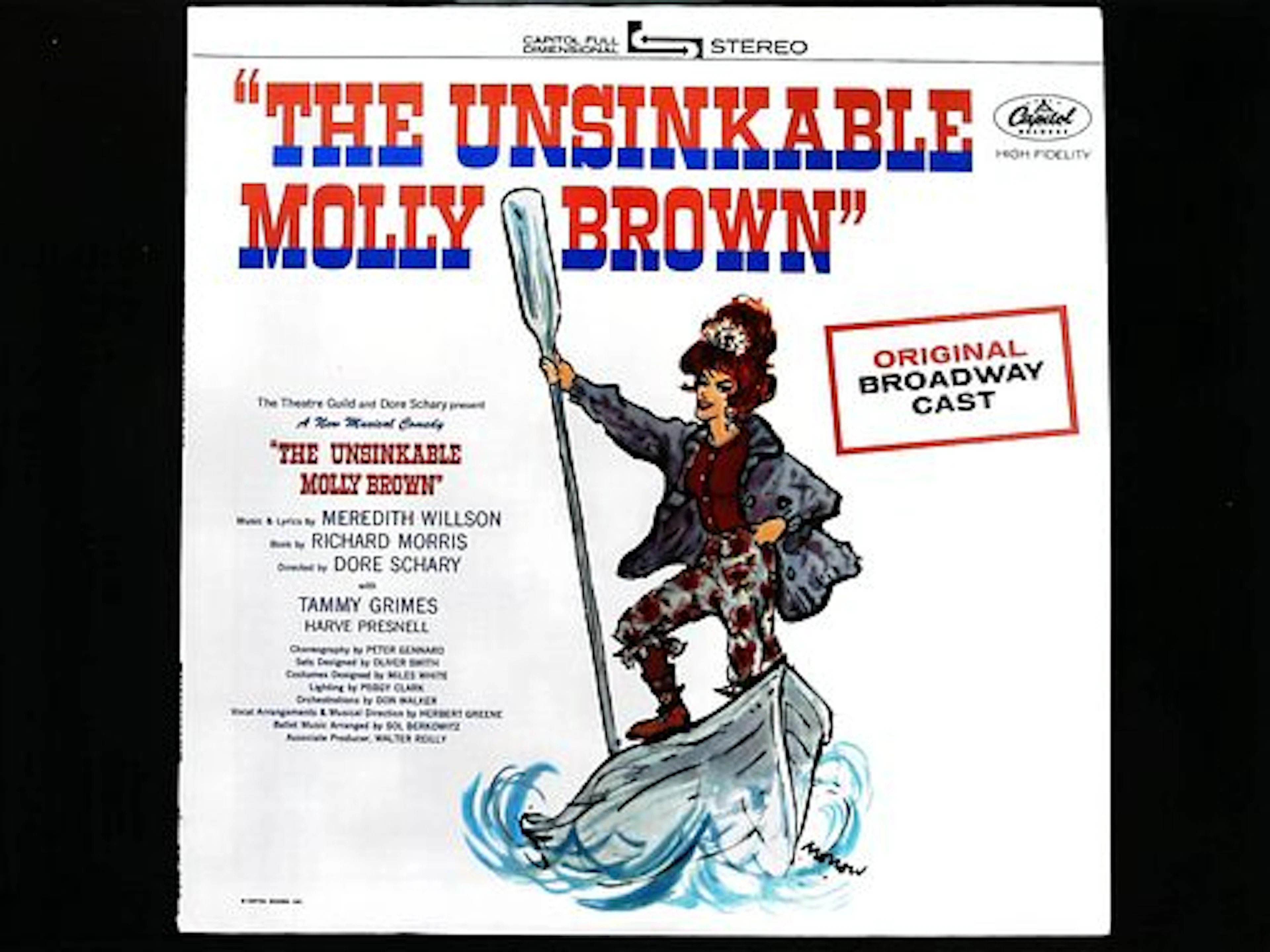 Meredith Willson, Unsinkable Molly Brown Broadway Cast Capitol 1960 Stereo