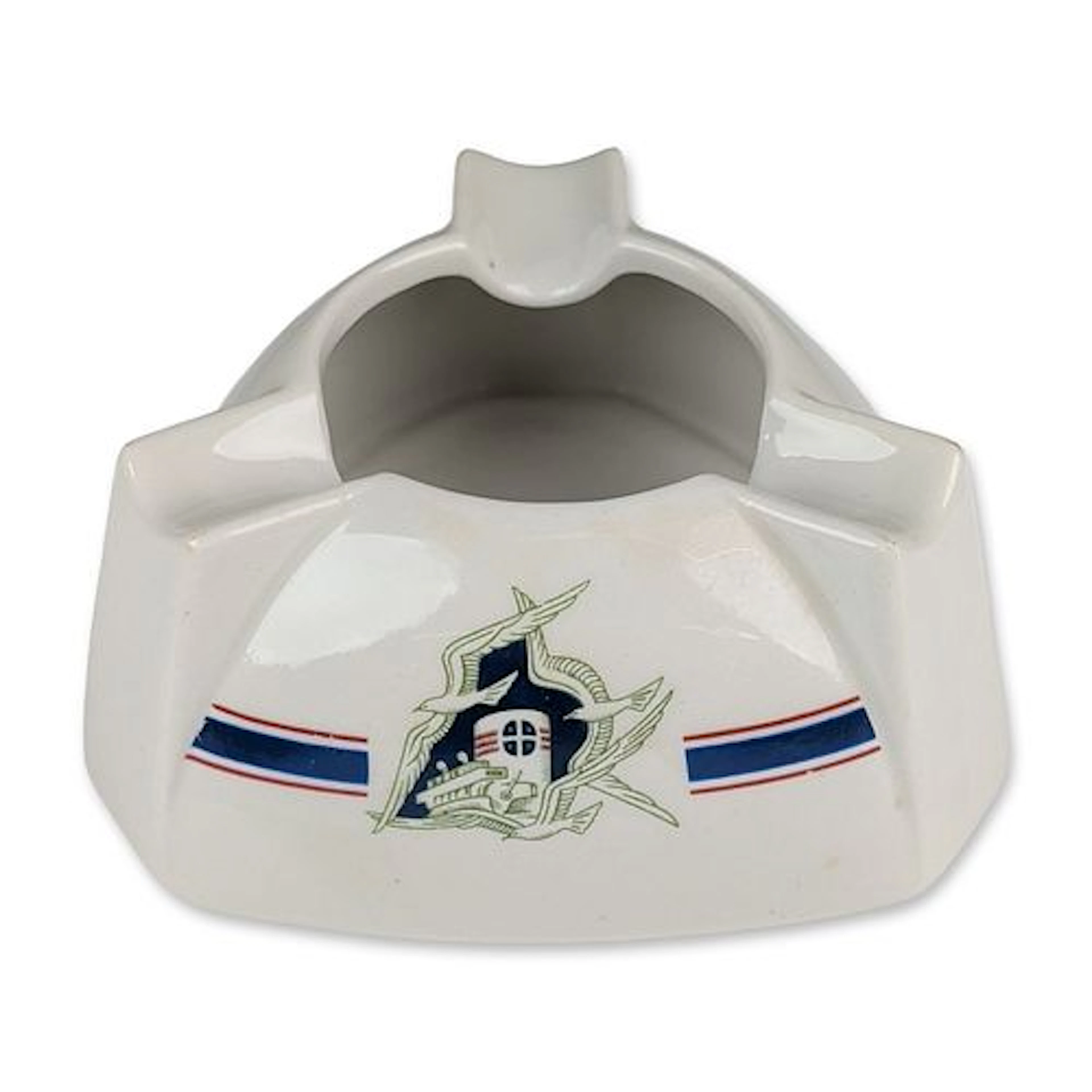 Mid-Century Modern Alcoa Steamship Co Maritime Ceramic Ashtray