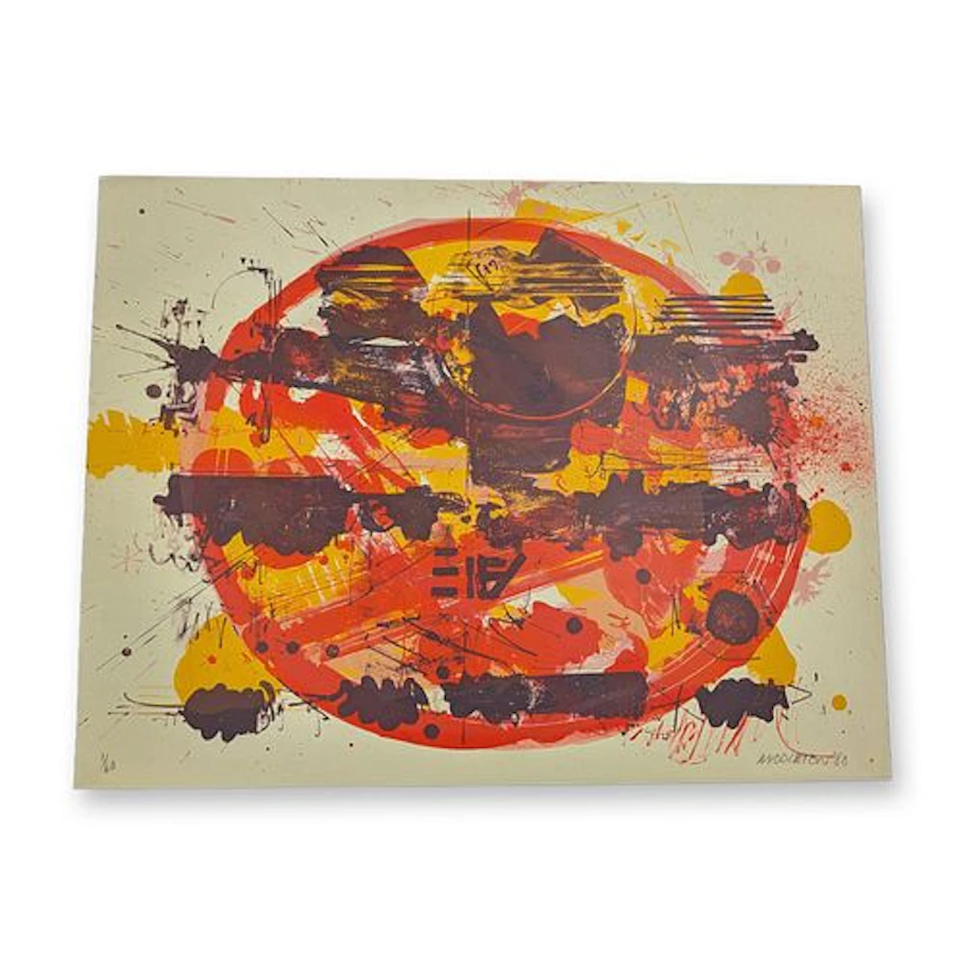 Sam Middleton (American, 1927-2015) Abstract Composition Lithograph