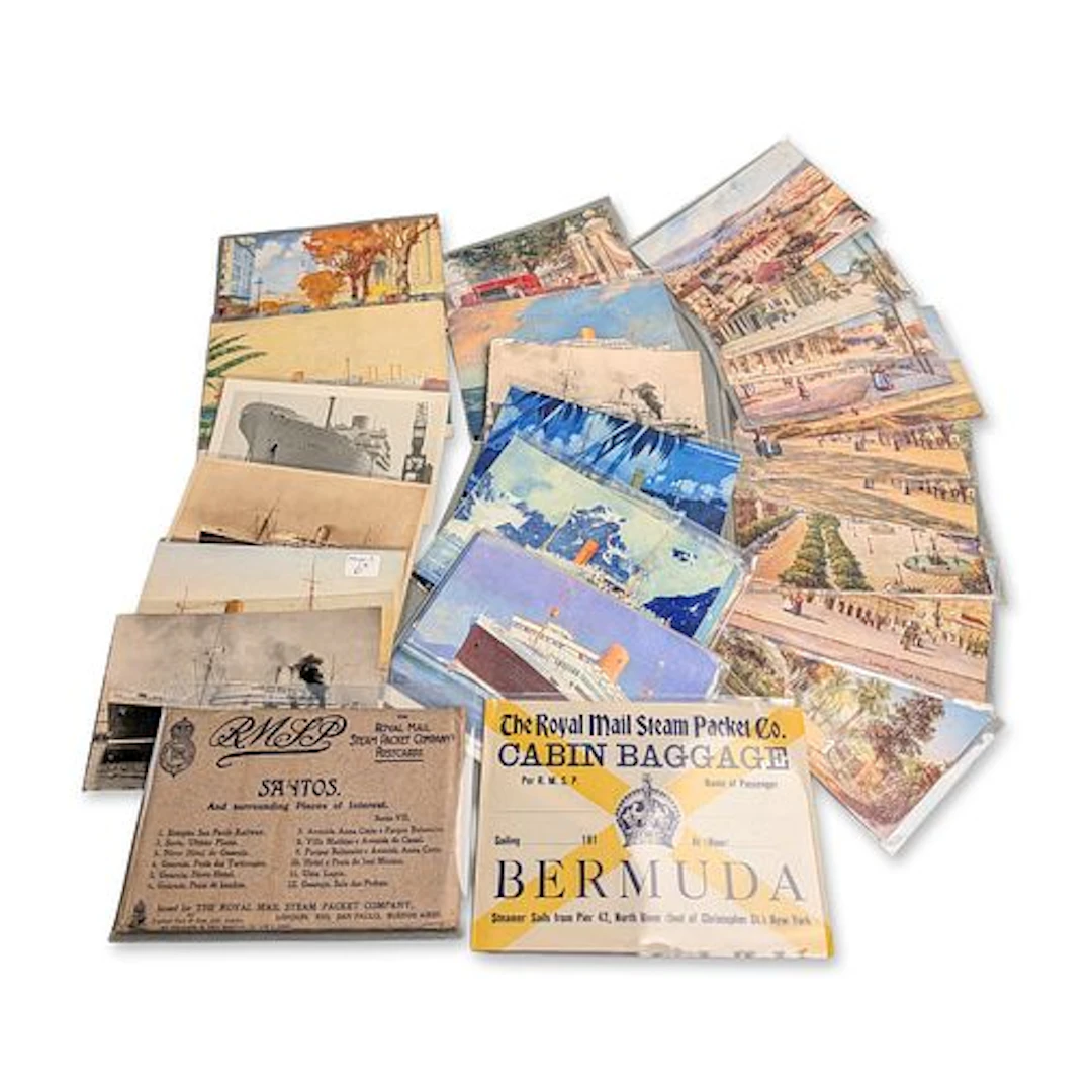 24pc Royal Mail Steam Packet Company Maritime Ephemera Collection