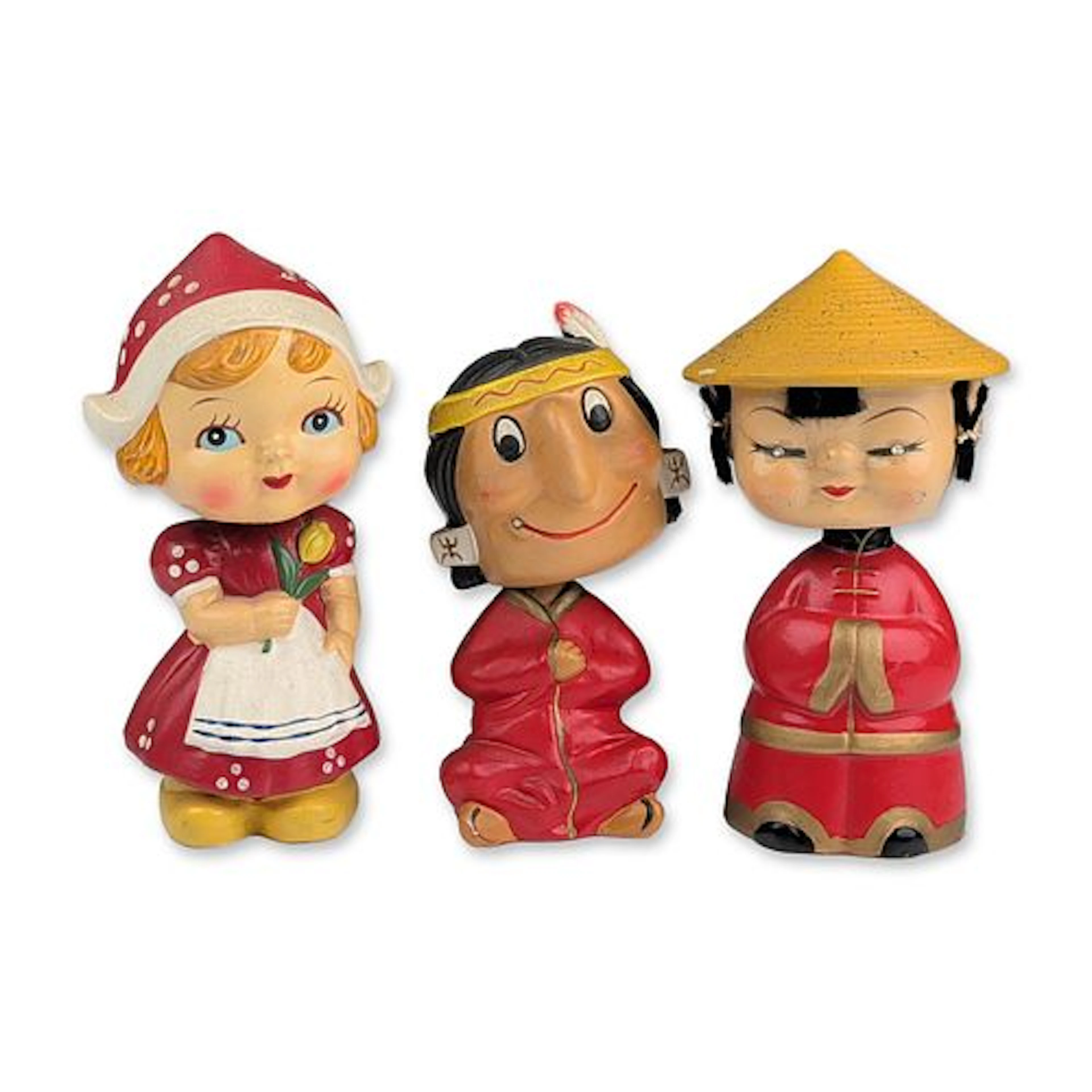 Group of 3 Mark Exclusive Japan Composition Bobblehead Figurines