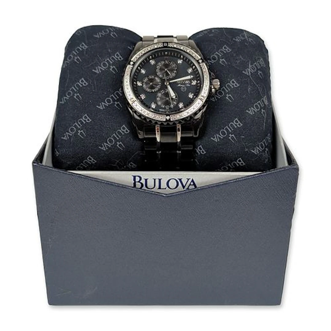 Bulova Marine Star Ceramic and Stainless Steel Wristwatch