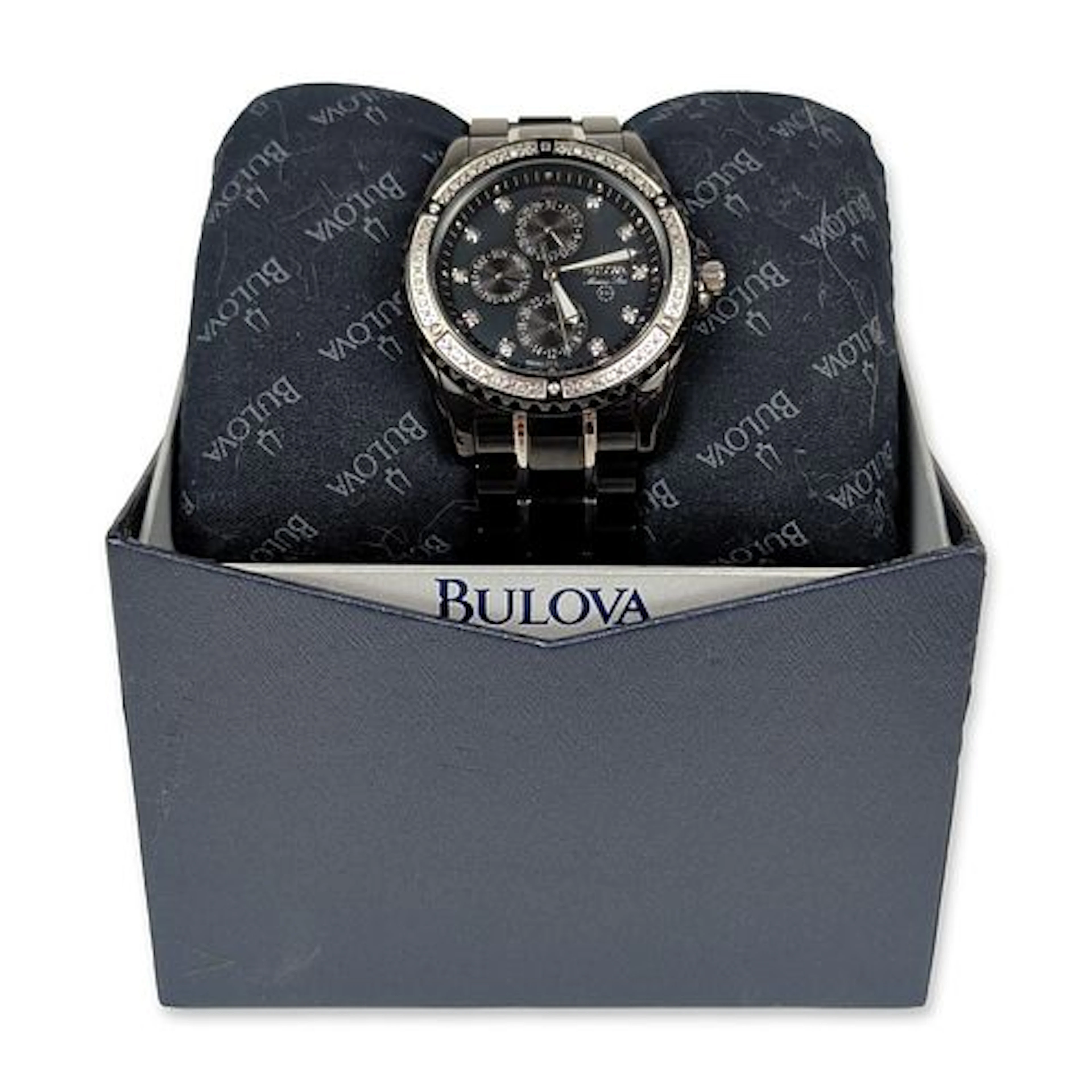 Bulova Marine Star Ceramic and Stainless Steel Wristwatch