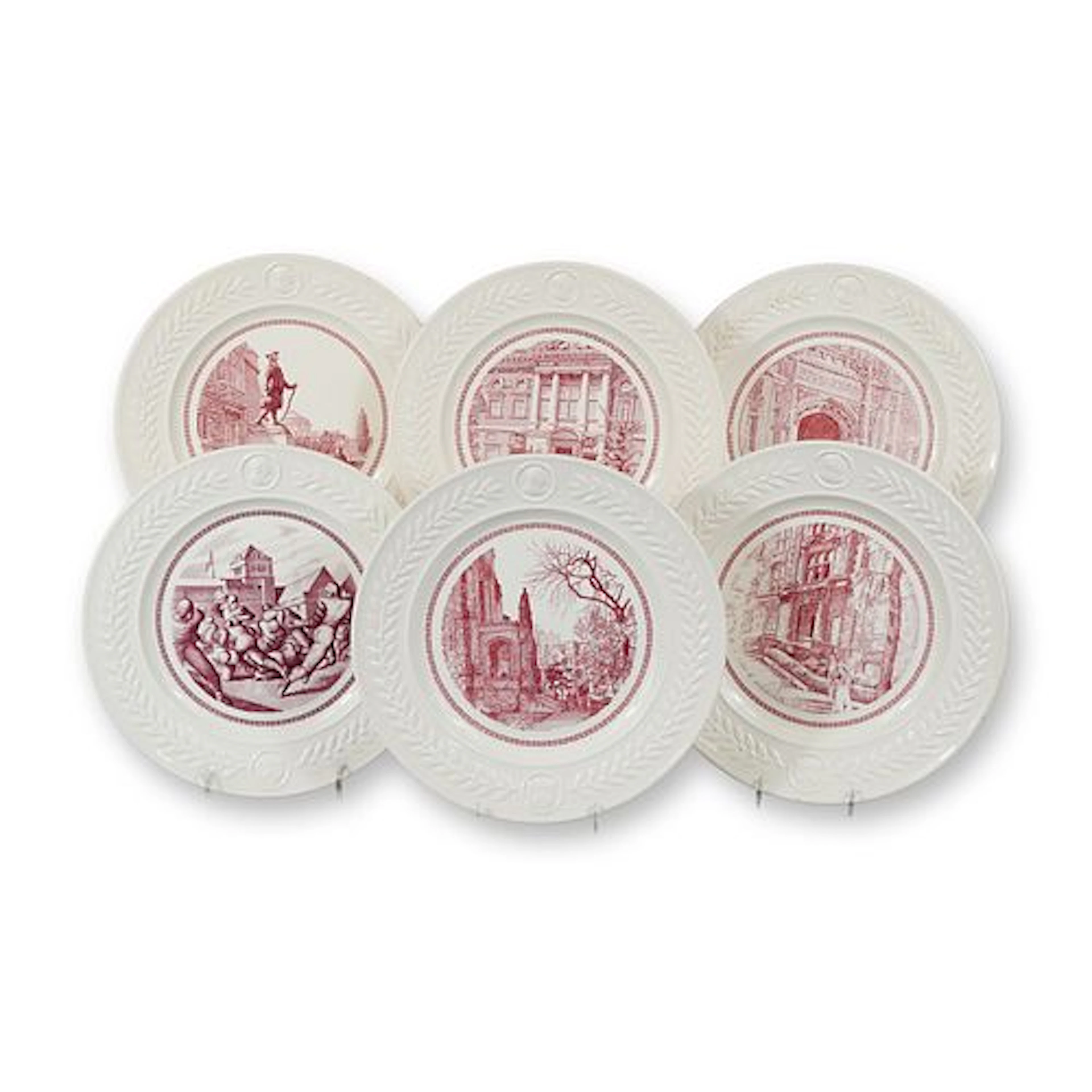 A Set of Six Wedgwood University of Pennsylvania Bicentennial Commemorative