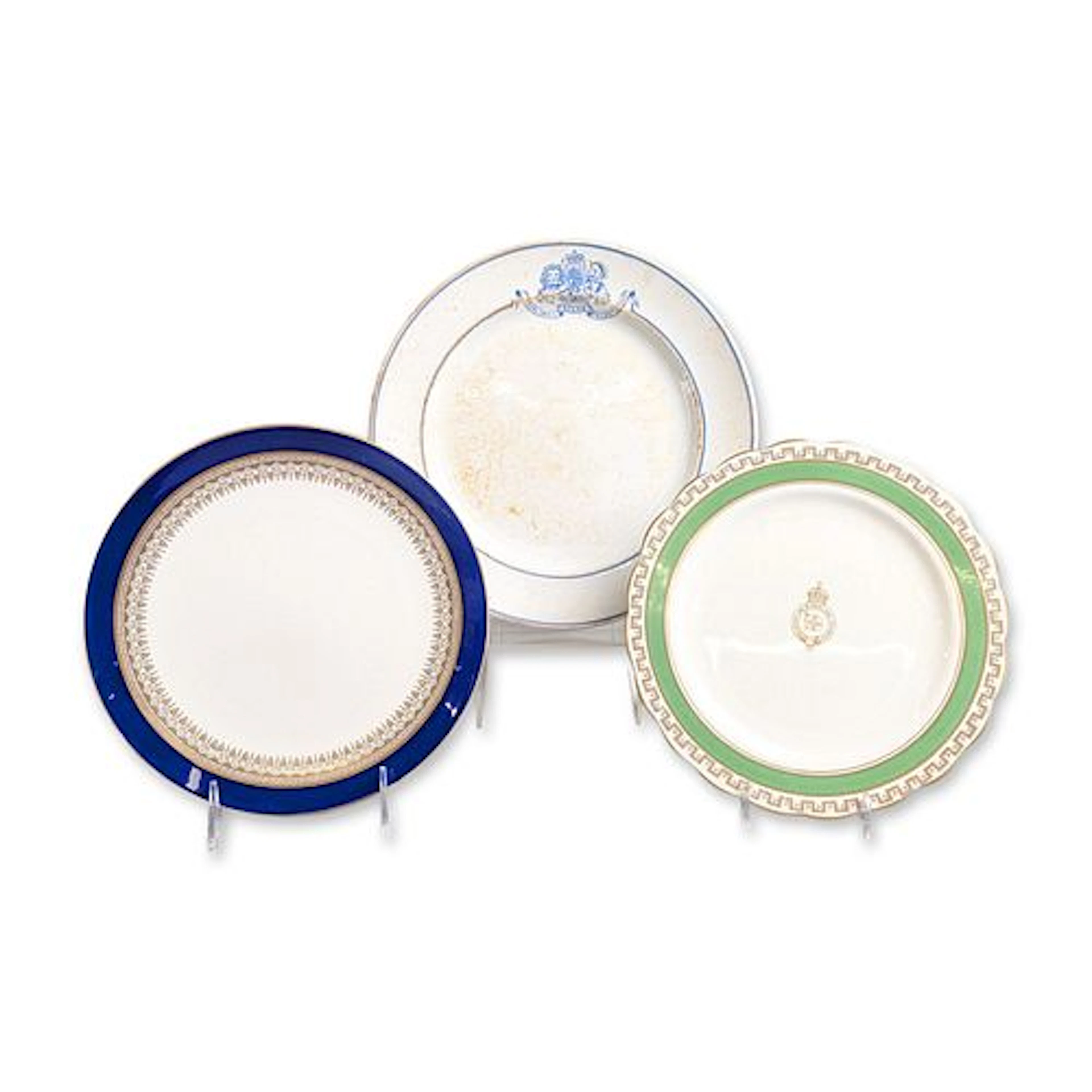 3pc Shipping Line Commemorative Ceramic Plates