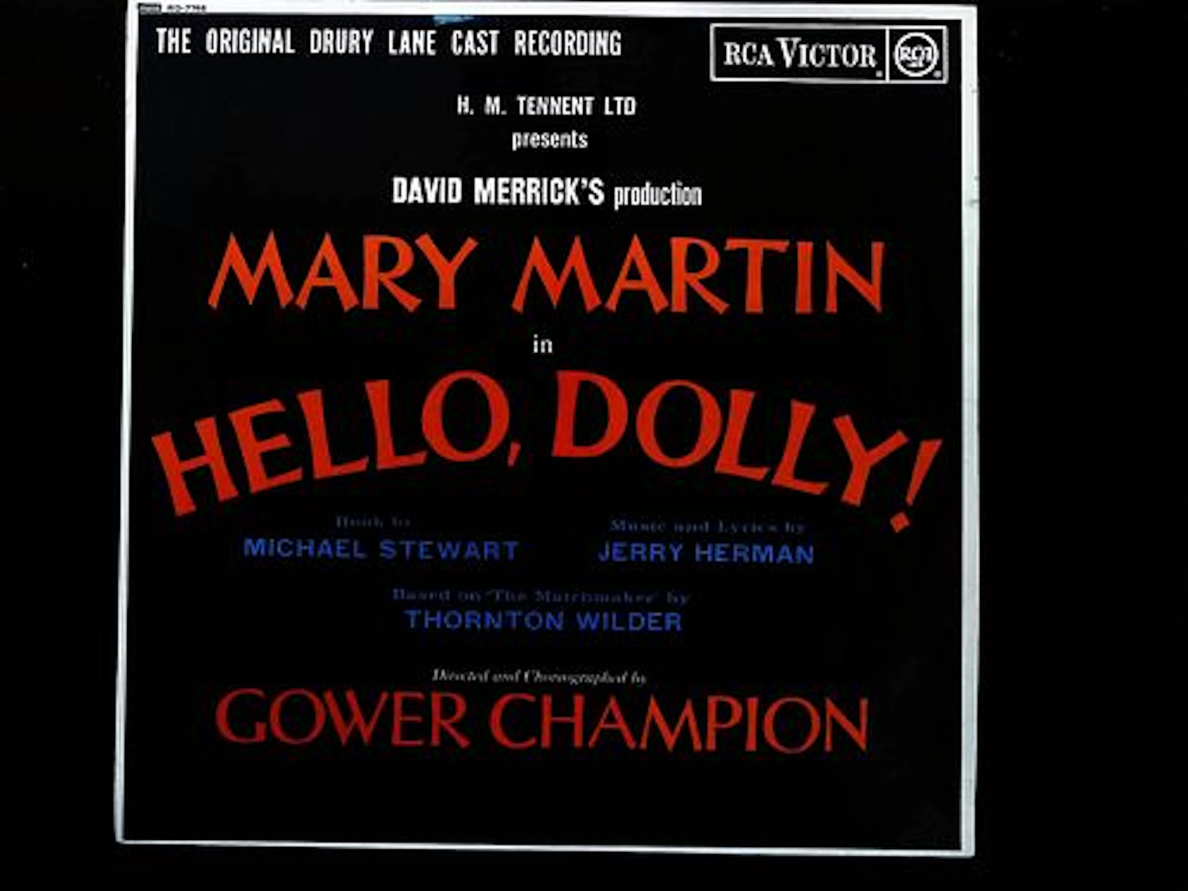 Mary Martin Hello, Dolly! Original Drury Lane Cast Recording LP Record