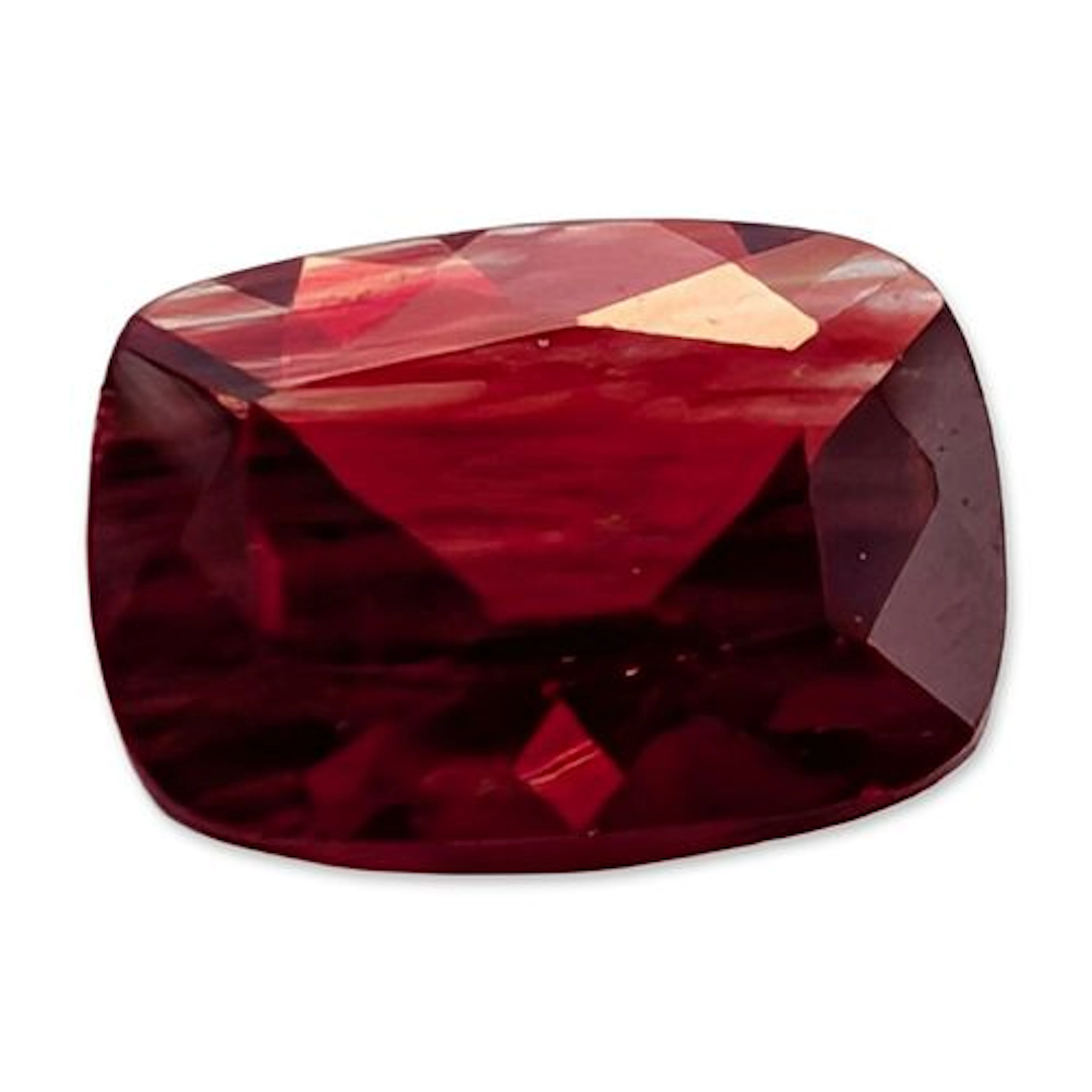 Cushion Cut Red Stone