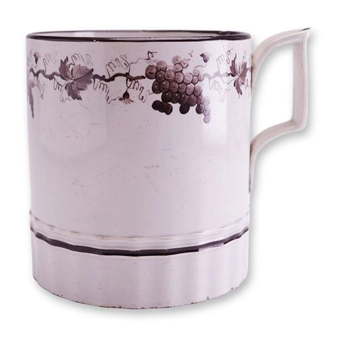 Wedgwood Creamware Grapevine Decorated Porter Mug