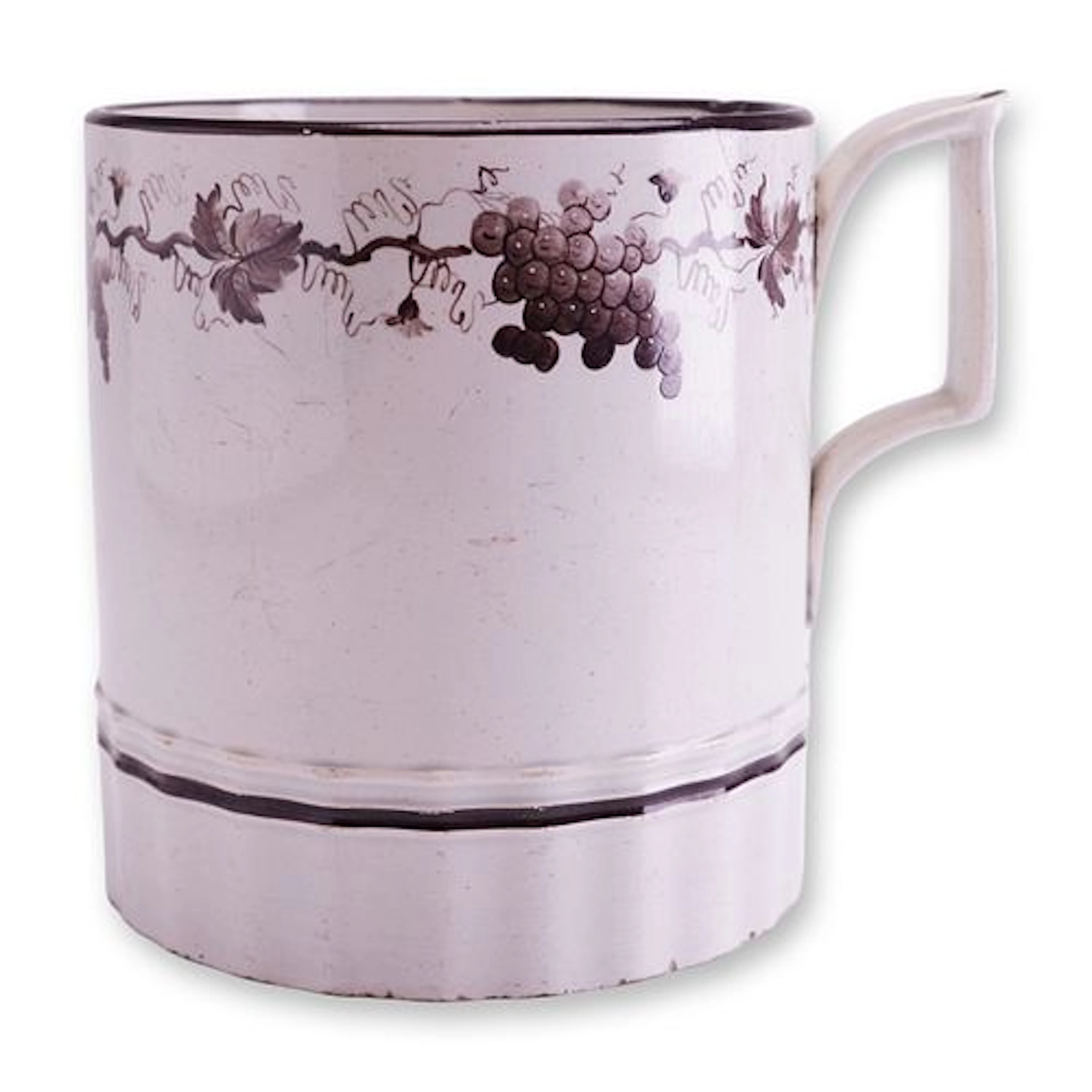 Wedgwood Creamware Grapevine Decorated Porter Mug