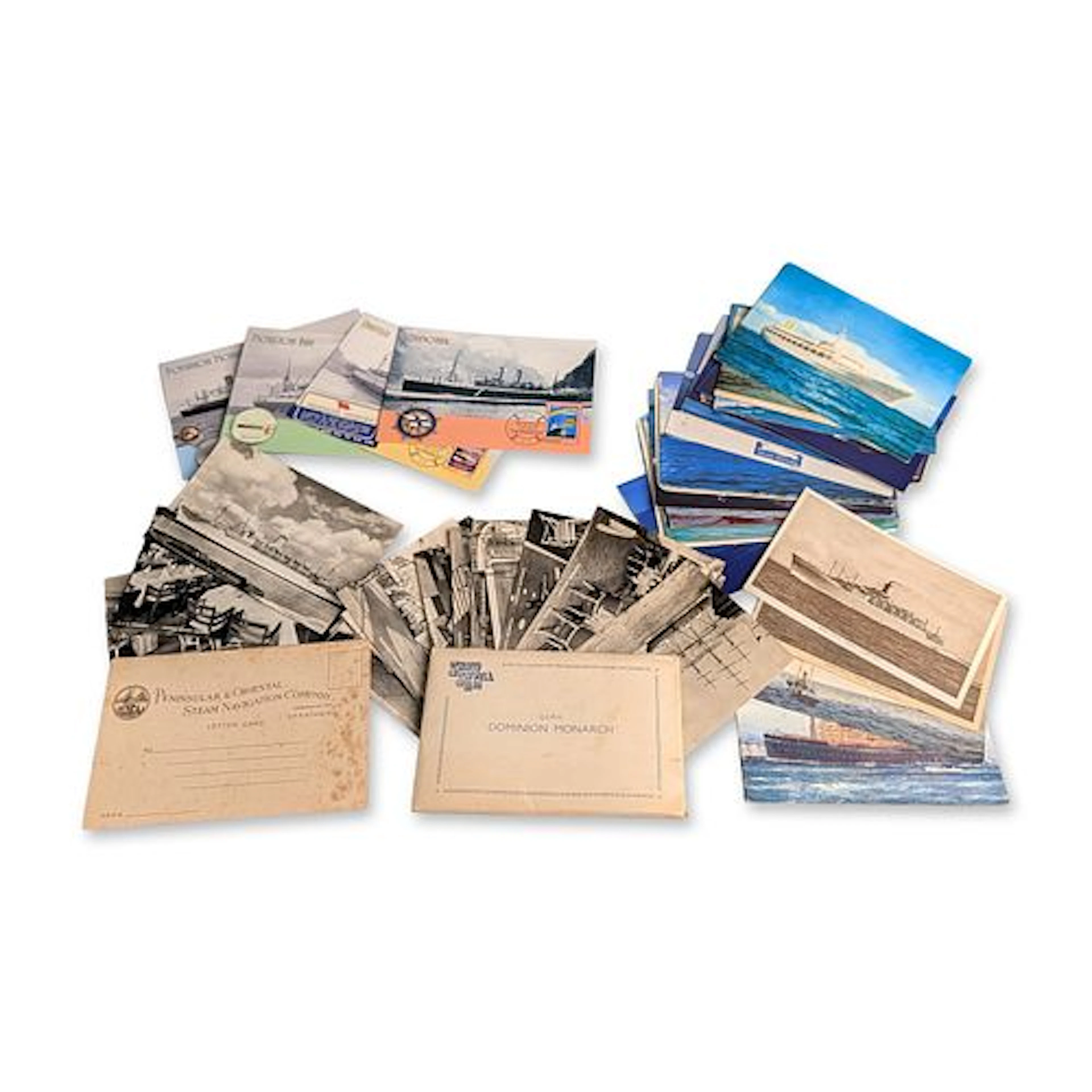 37pc Collection of Maritime Postcards and Ocean Liner Ephemera
