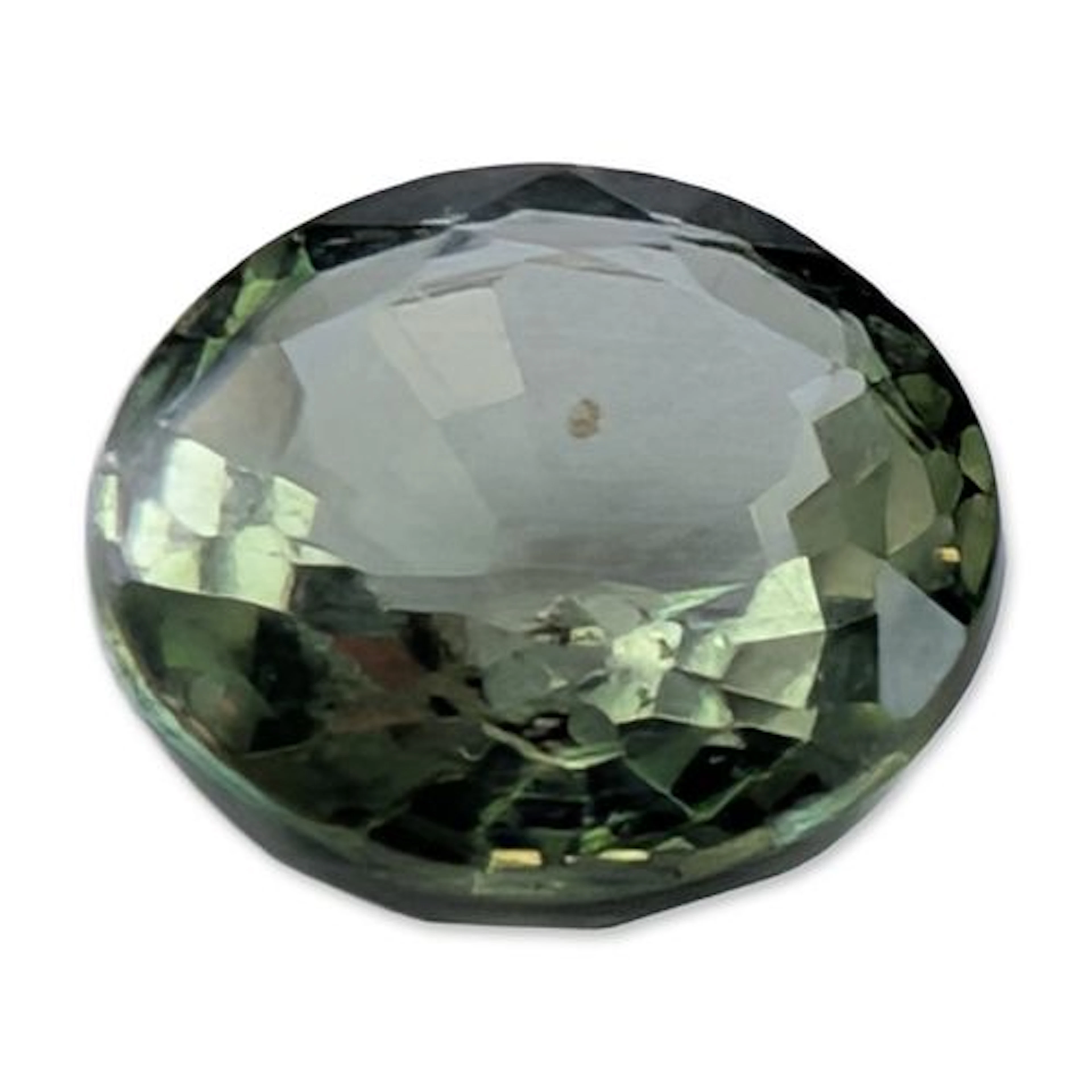 Oval Faceted Mint Green Topaz Gemstone