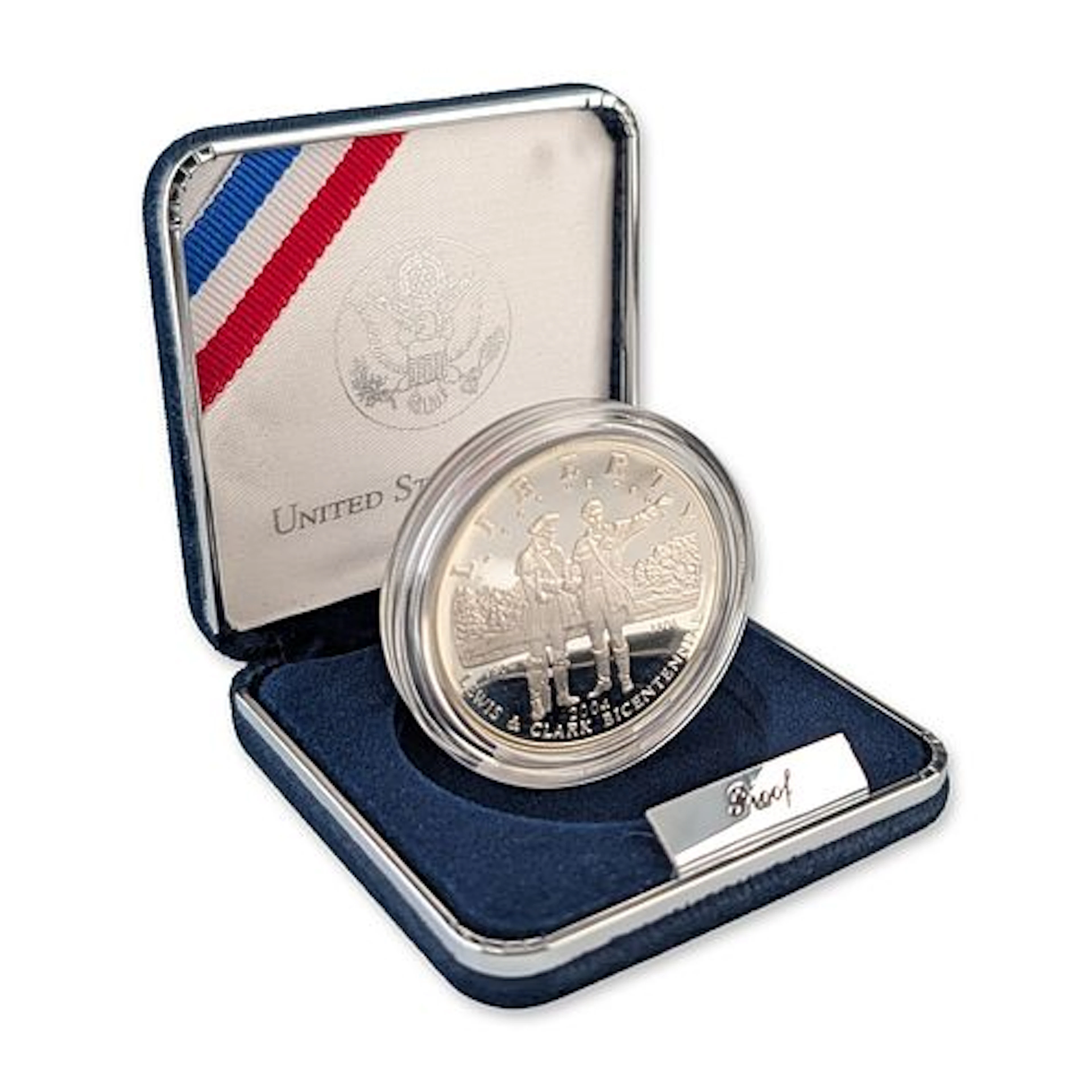 2004-P US Lewis and Clark Bicentennial Silver Dollar Proof Coin