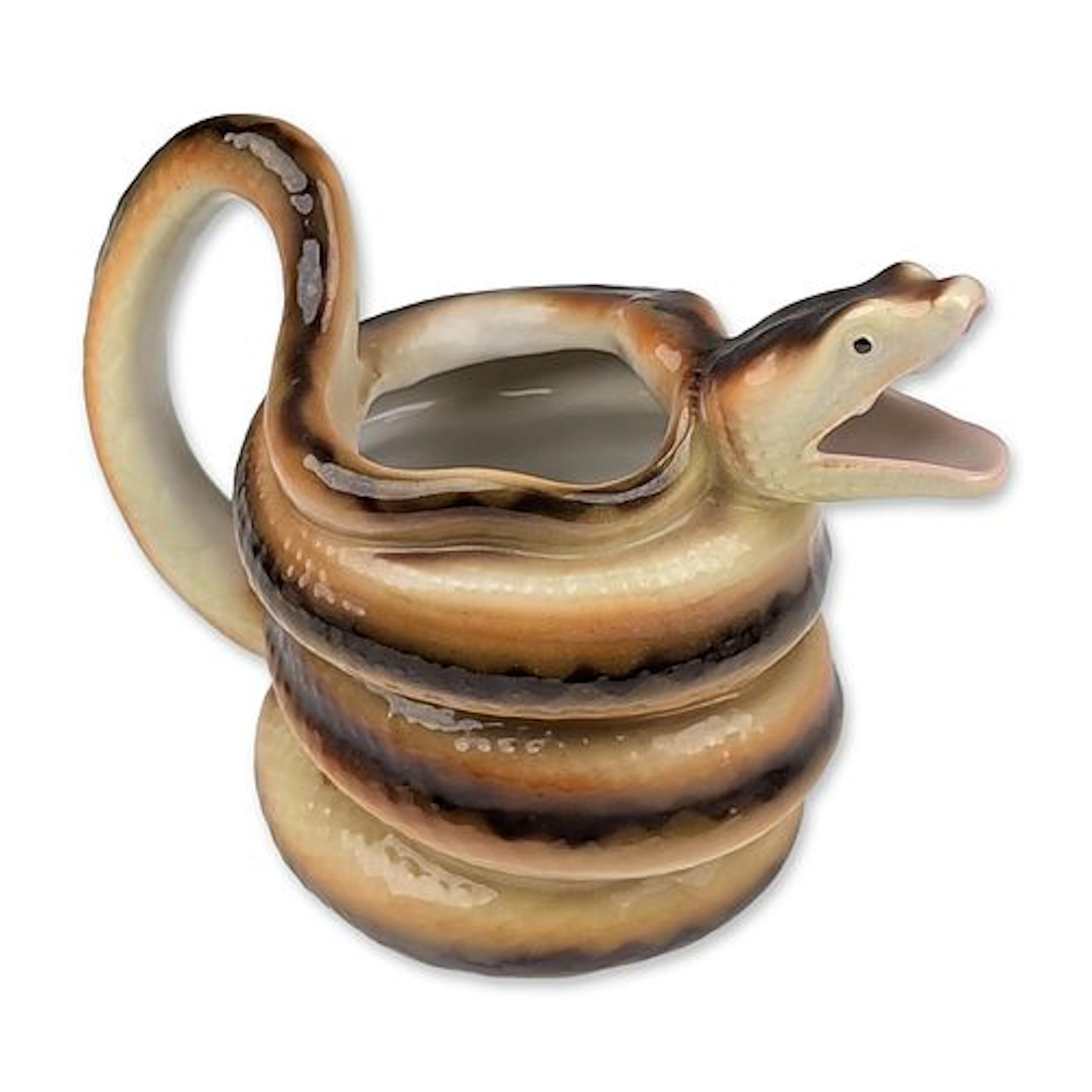 Royal Bayreuth Bavaria Porcelain Figural Snake Creamer
