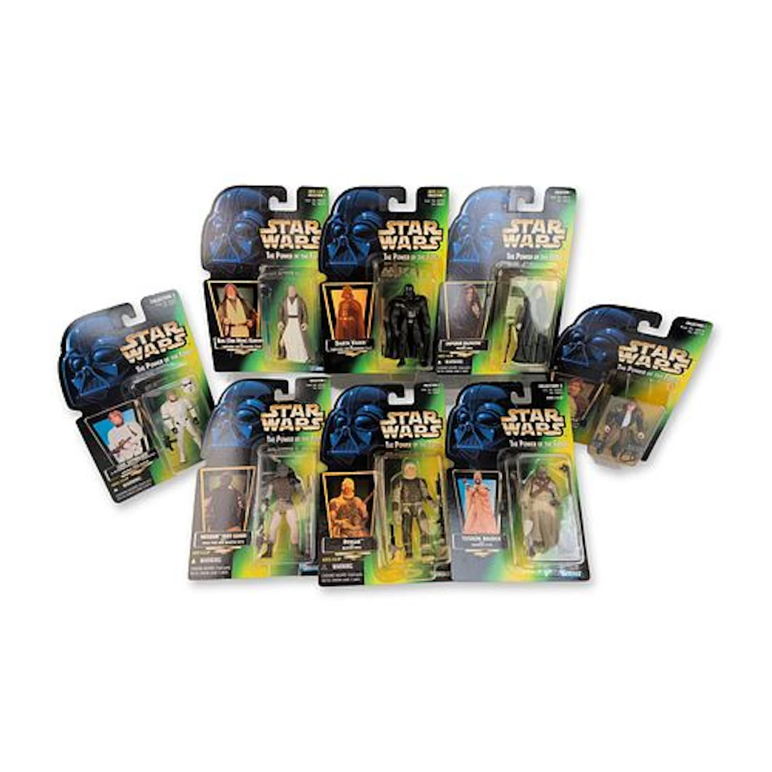 8pc Collection of Kenner & Hasbro Star Wars Power of the Force Action Figures