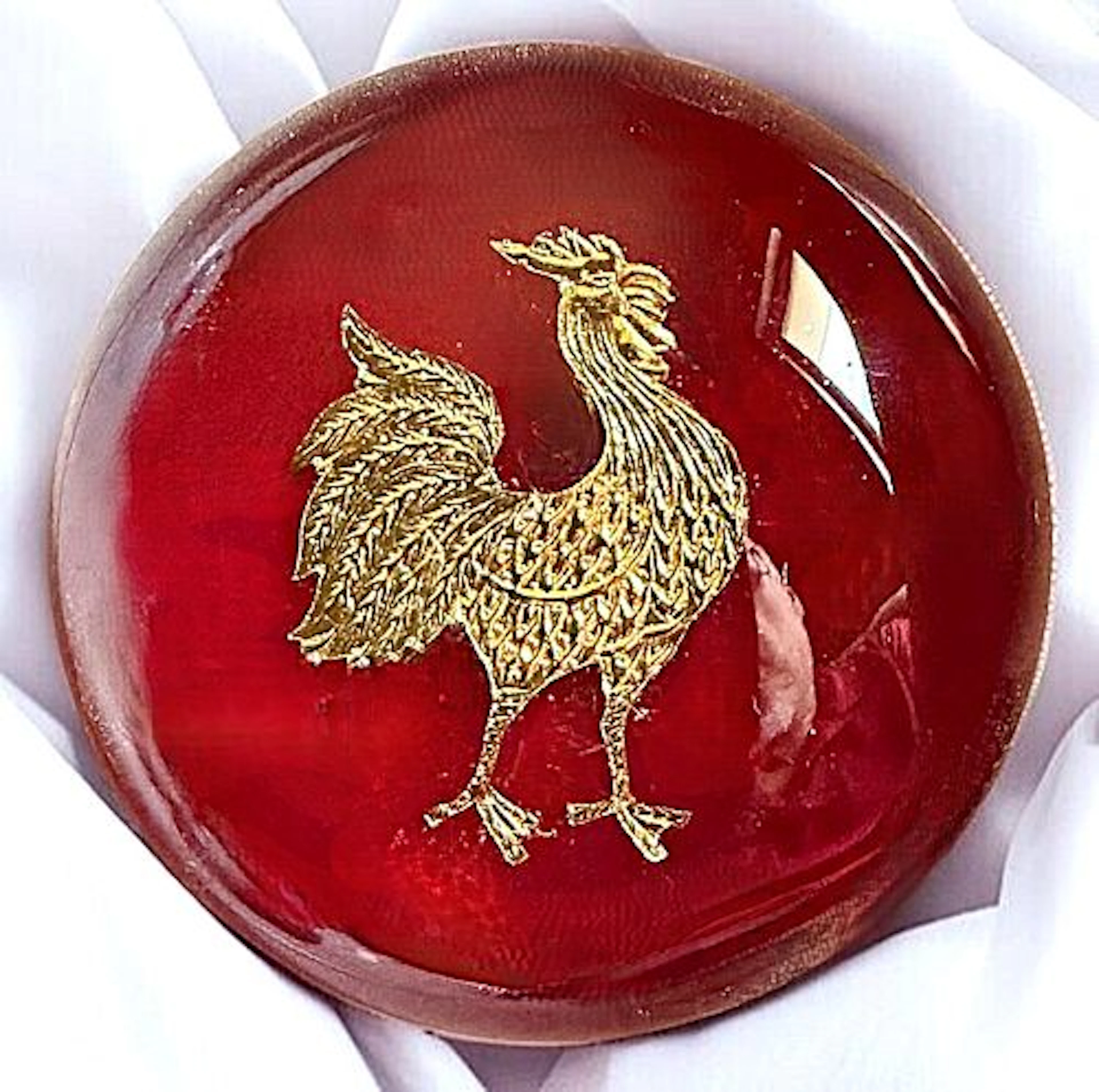 A DIVISION THREE STUDIO GLASS BUTTON