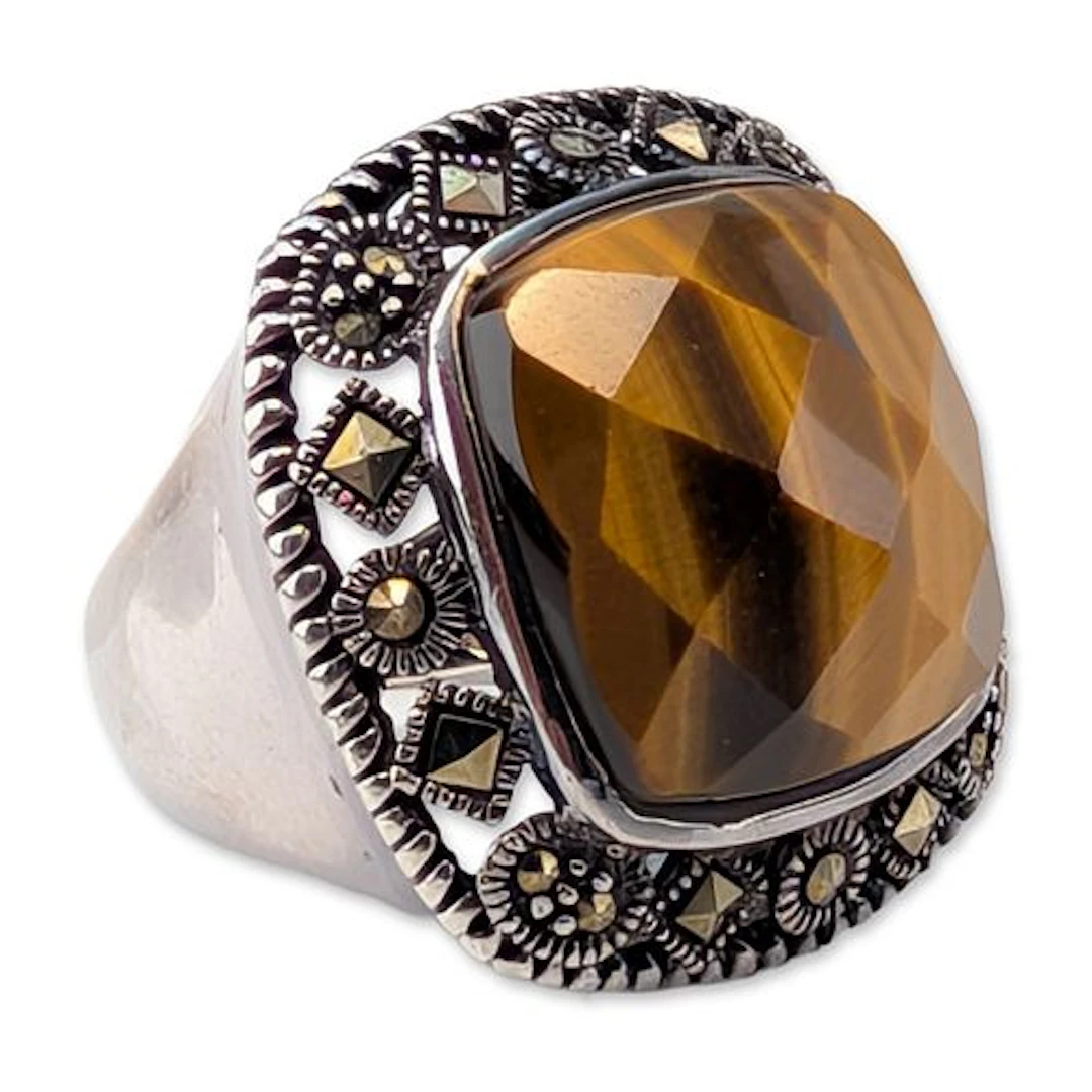 Sterling Silver Tiger's Eye Ring