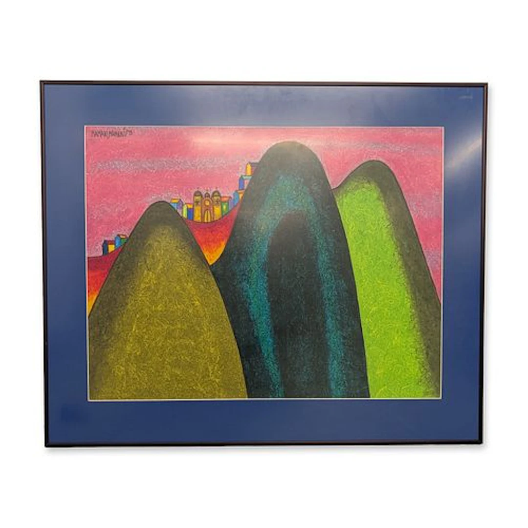 Roberto Mamani Mamani (Bolivian b. 1962) Oil Pastel on Paper, Andean