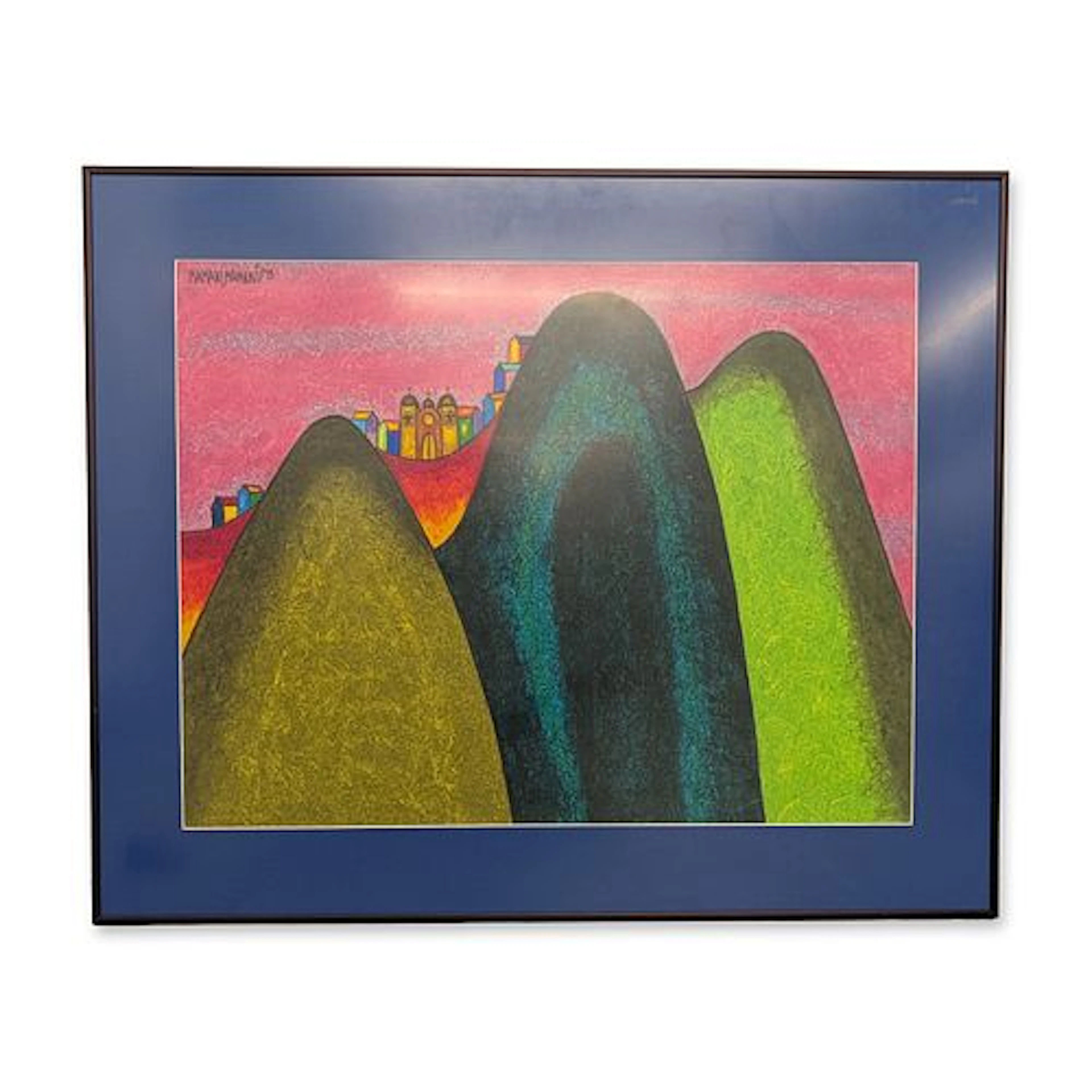 Roberto Mamani Mamani (Bolivian b. 1962) Oil Pastel on Paper, Andean