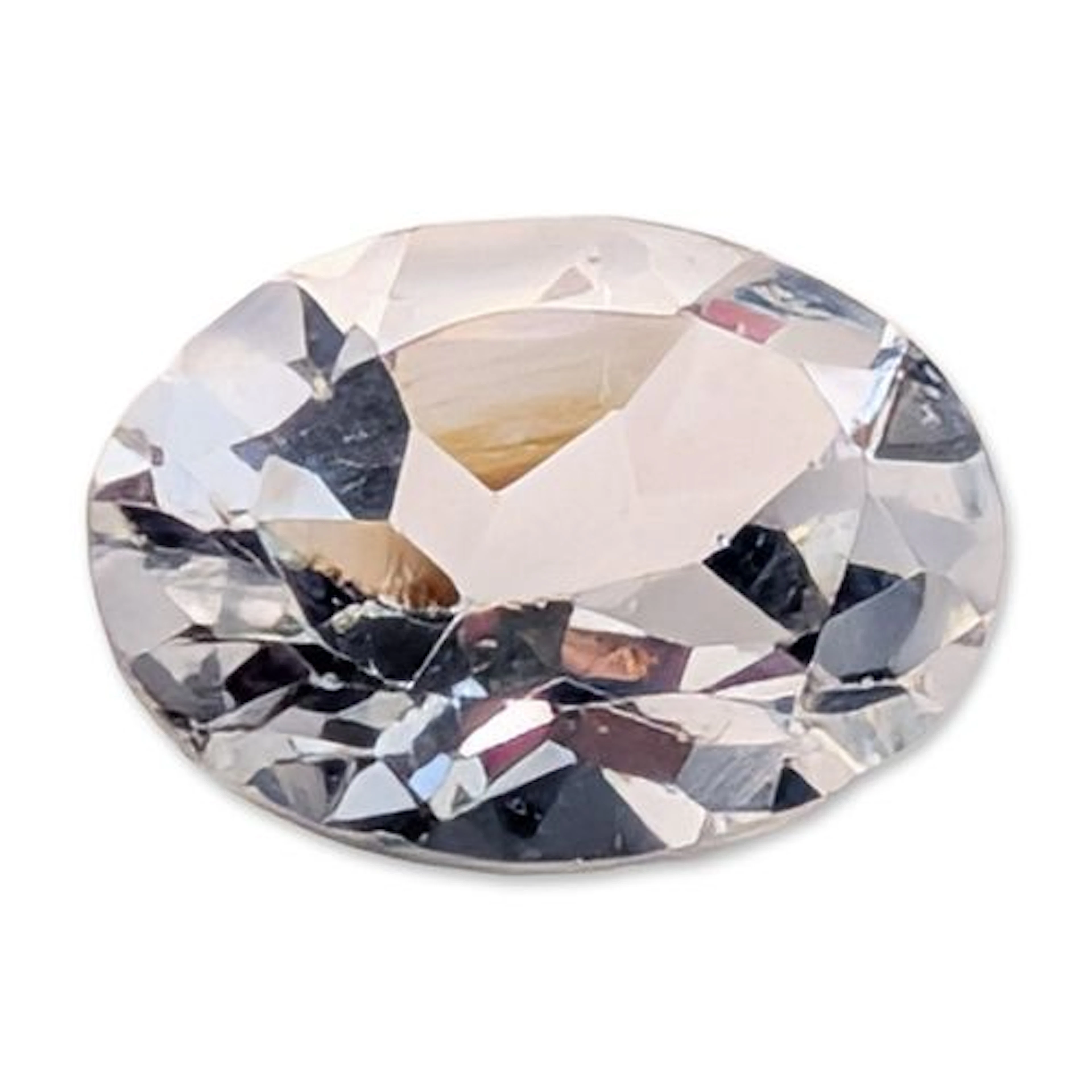 Oval Brilliant Cut White Quartz Loose Gemstone