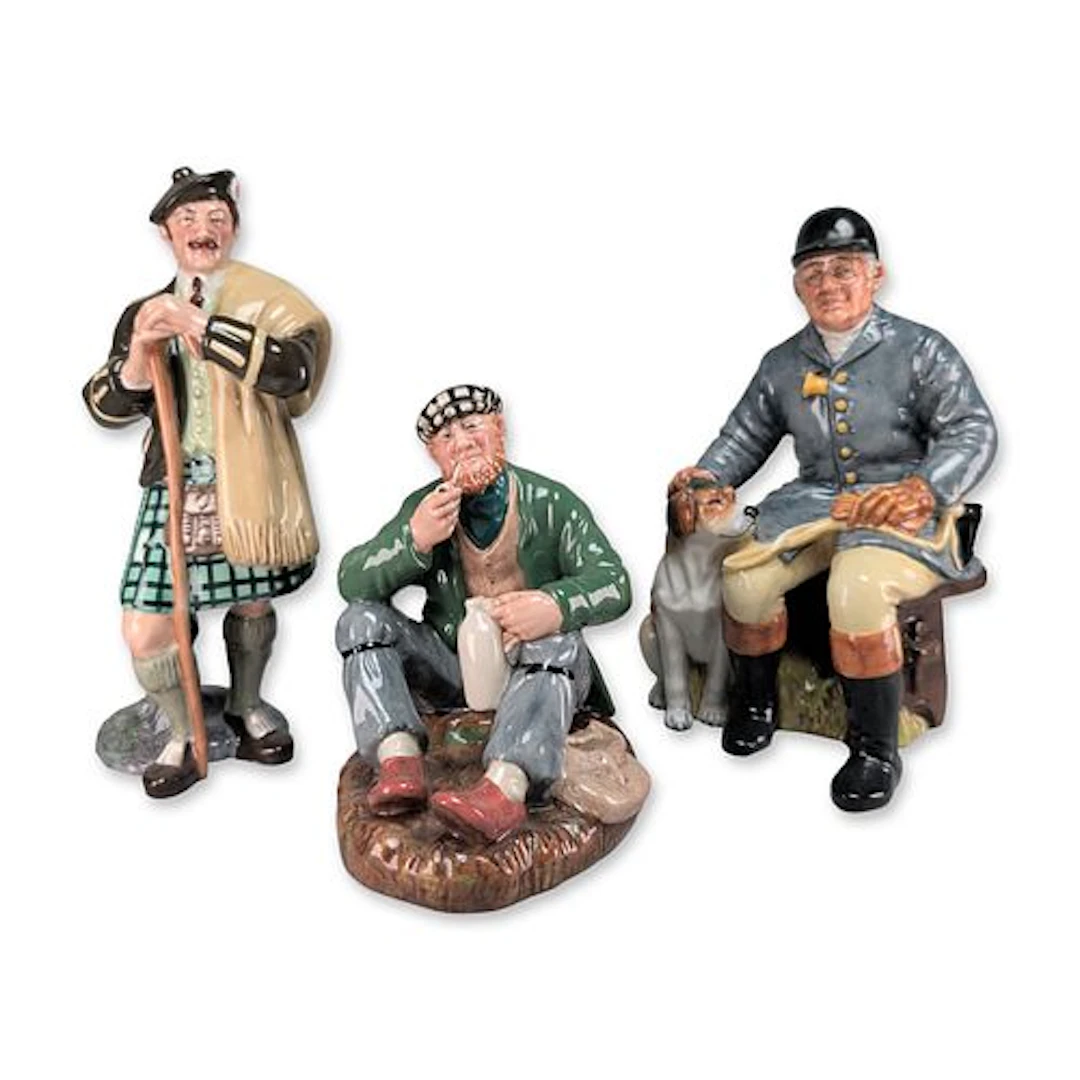 Royal Doulton Porcelain Figurine Trio