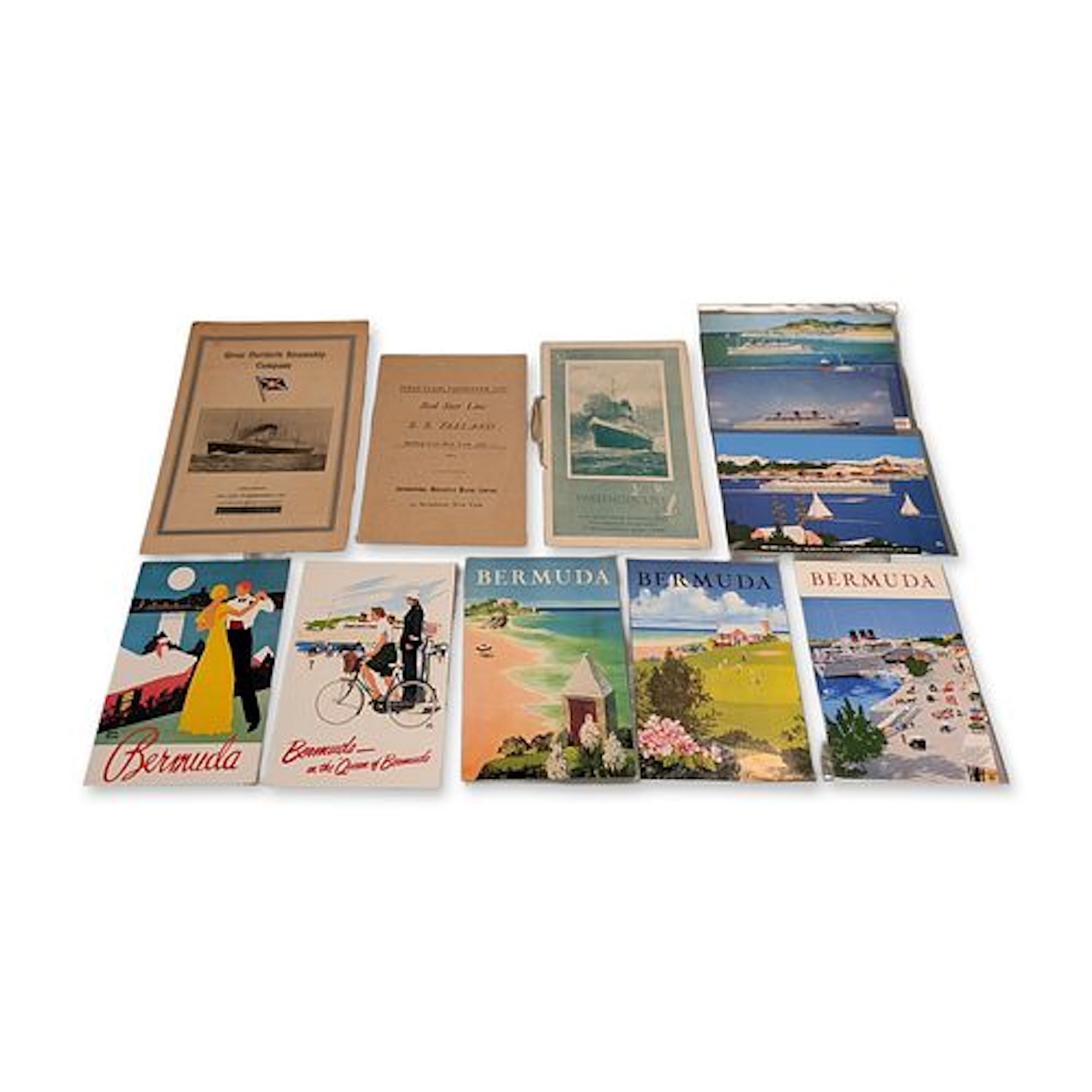 11pc Collection of Maritime and Bermuda Travel Ephemera